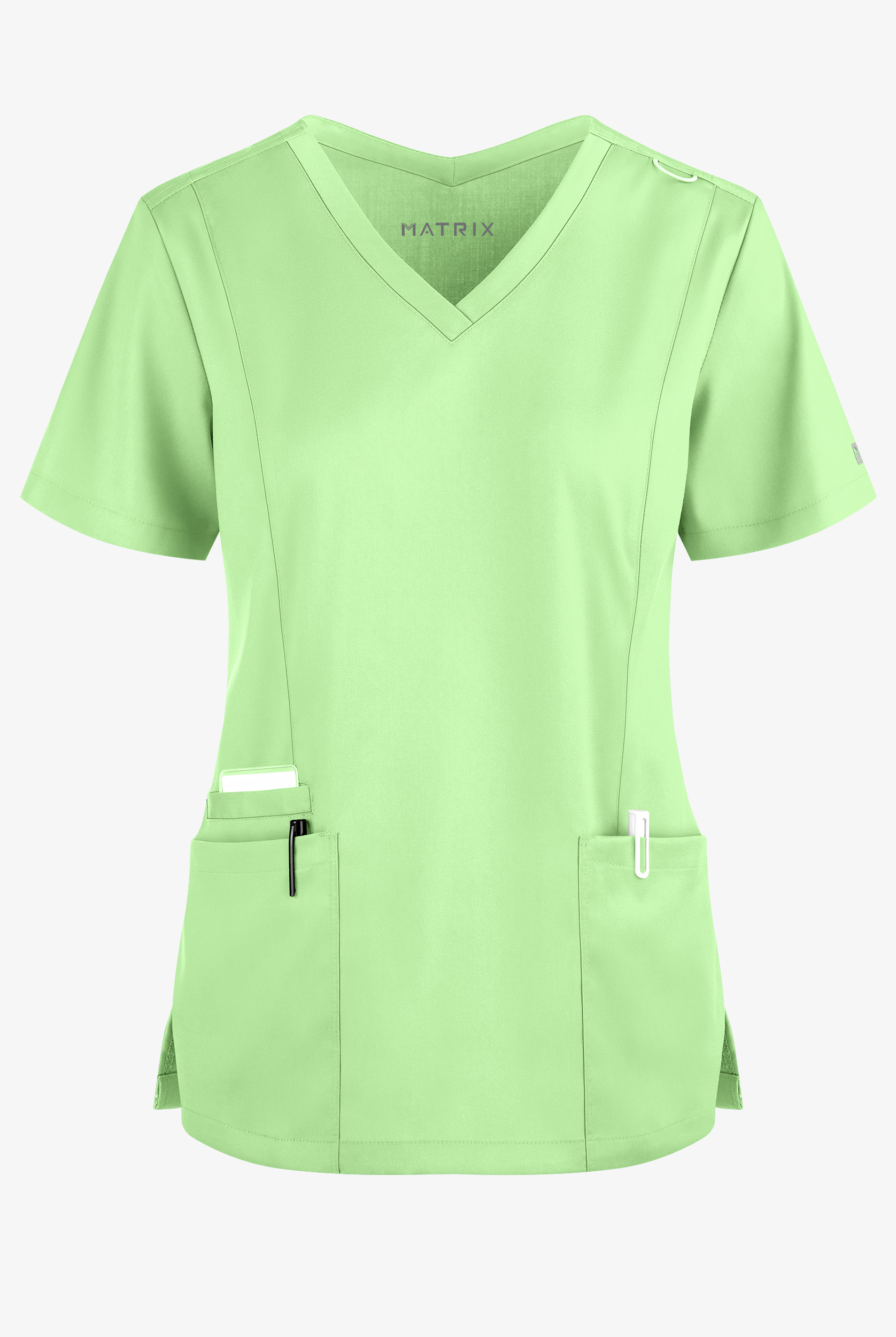 Maevn Matrix Women's 3-Pocket STRETCH V-Neck Scrub Top