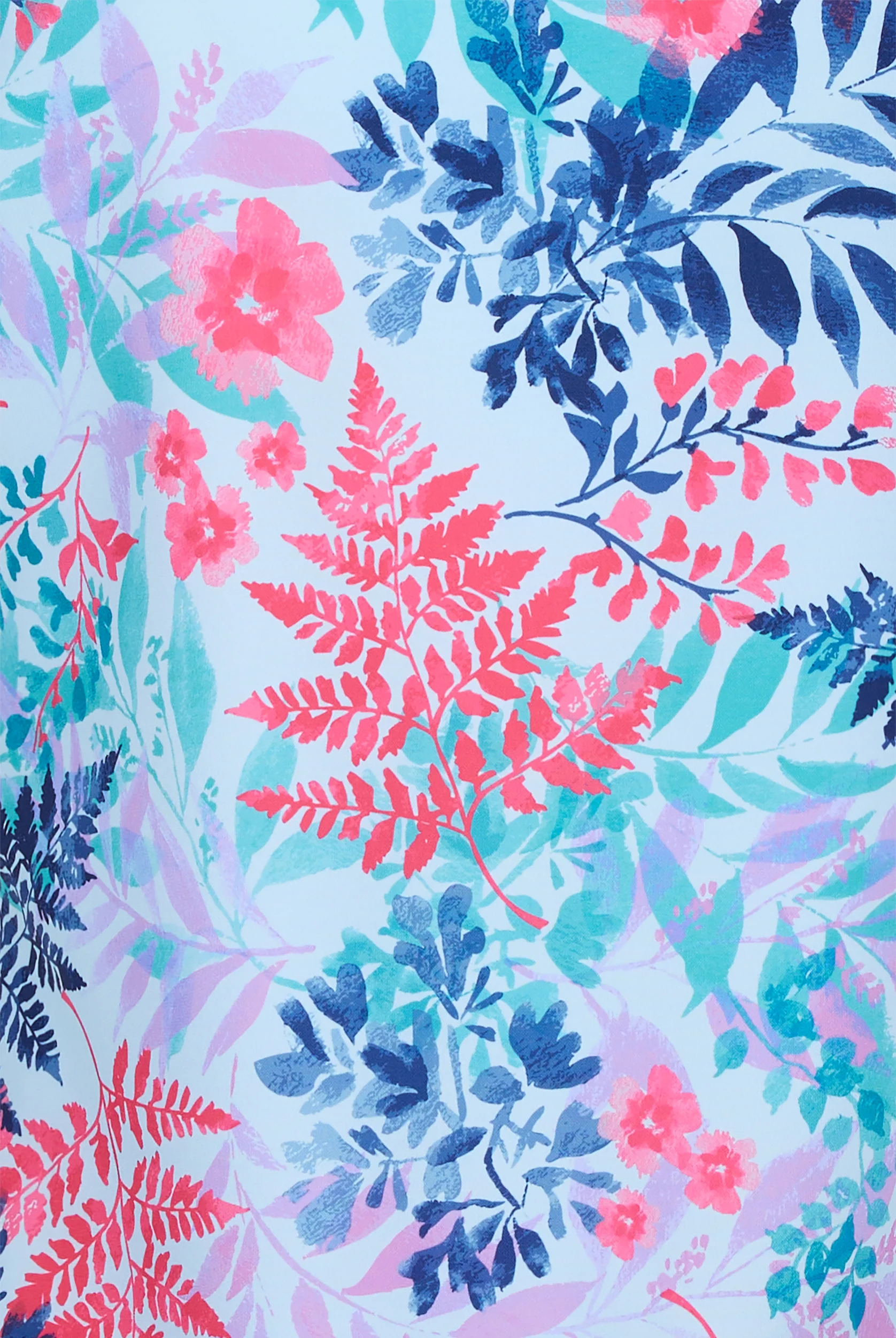 Zavate Ava Therese Botanical Breeze Women's 2-Pocket STRETCH V-Neck Print Scrub Top