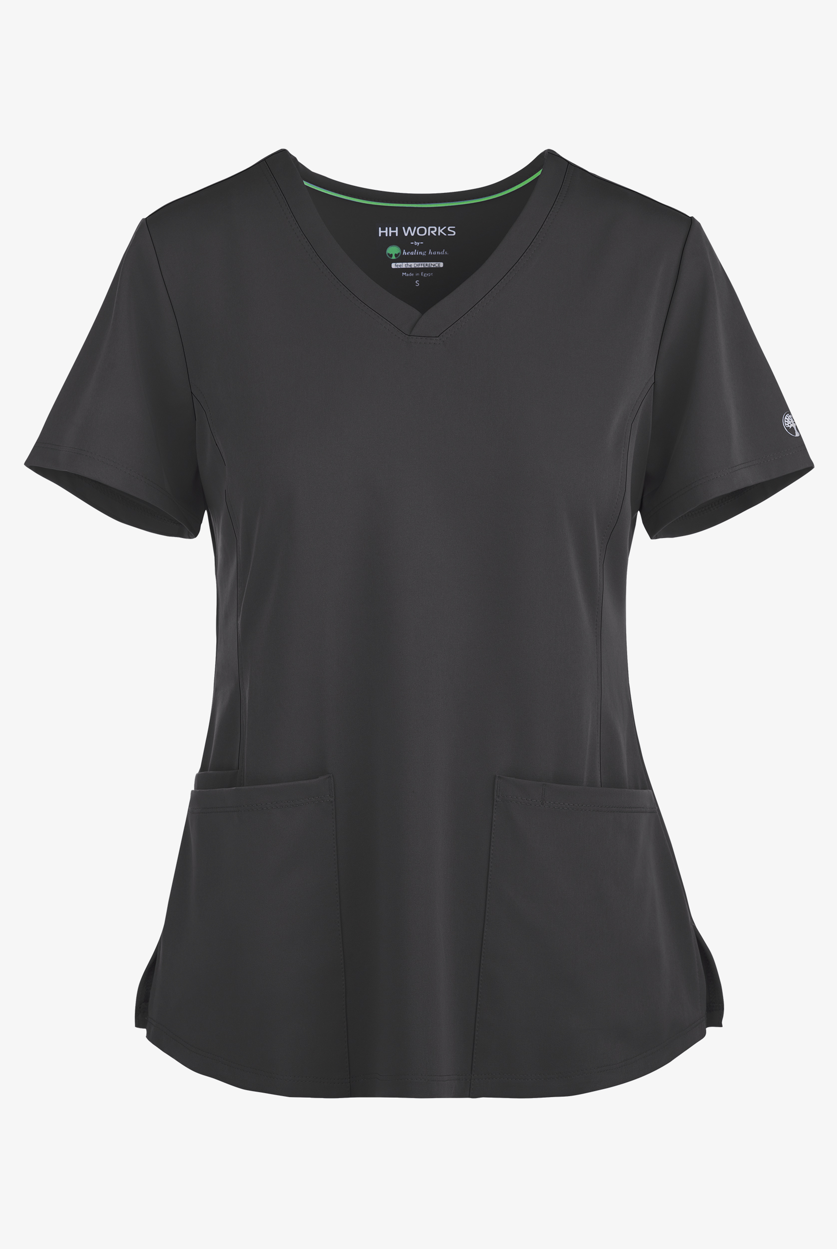 HH Works by Healing Hands Monica Women's 4-Pocket STRETCH V-Neck Scrub Top
