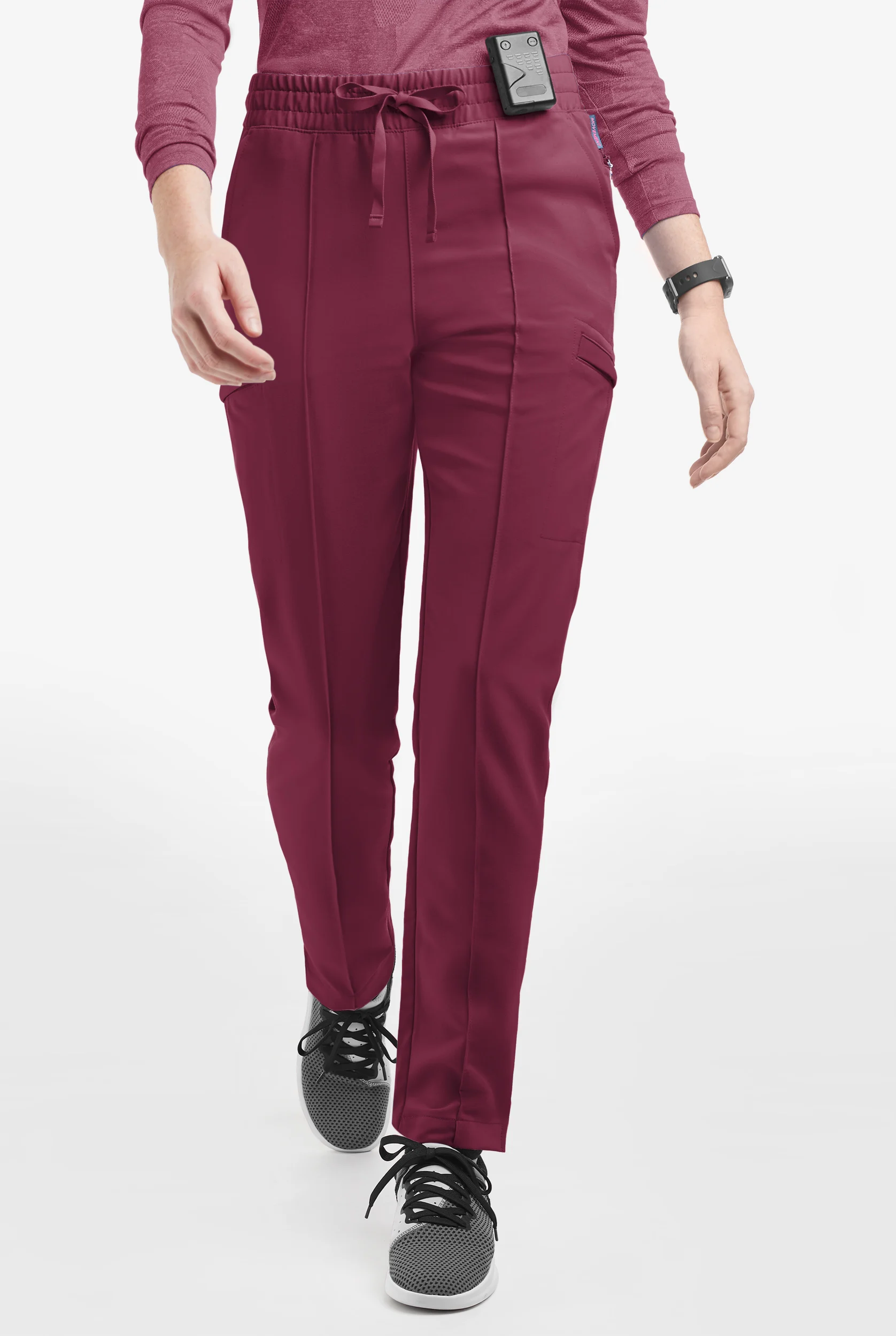 Movement by Butter-Soft Capricorn Women’s 7-Pocket Skinny Pintuck Scrub Pants