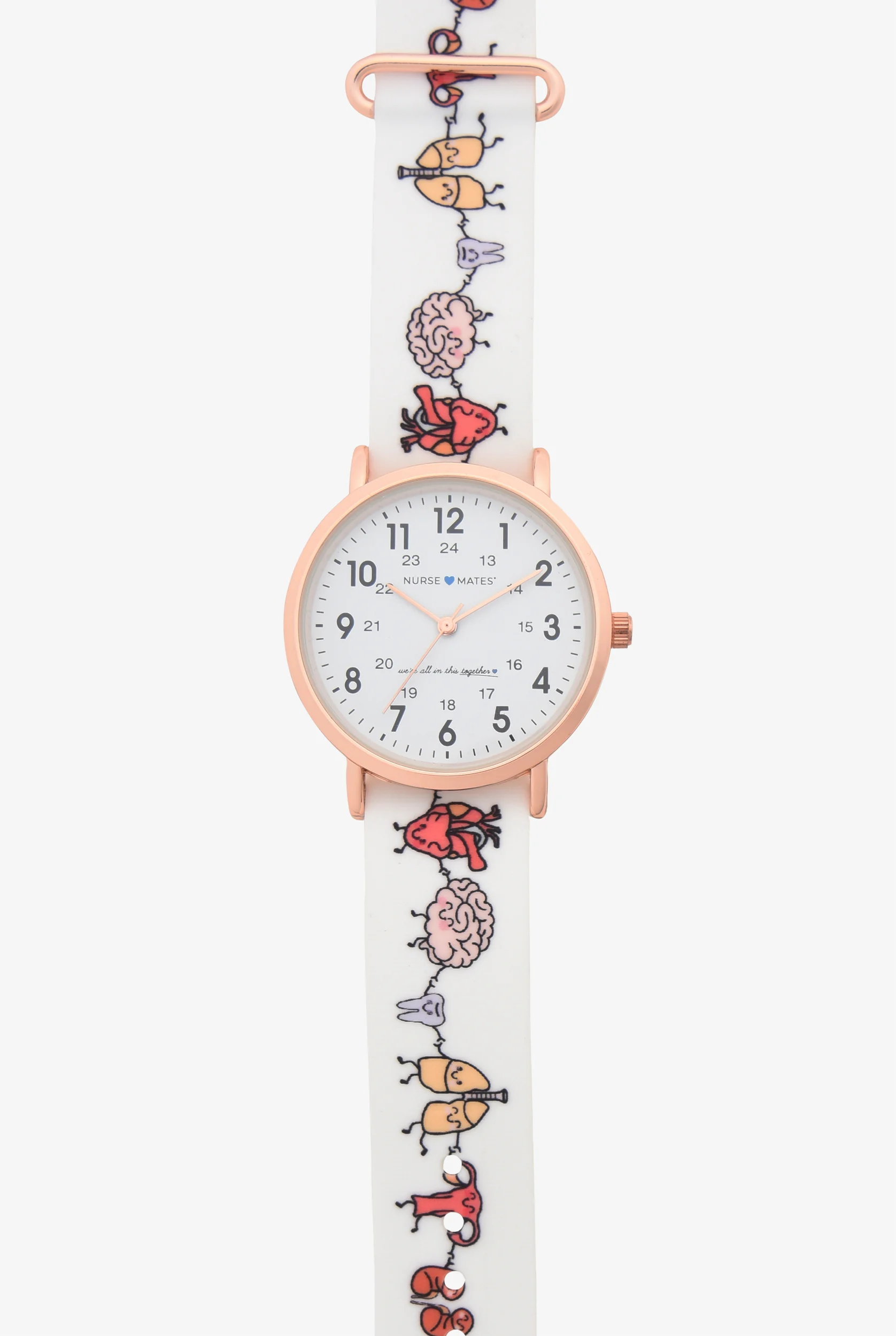 Nurse Mates All in This Together Nato 2-Strap Set Unisex Silicone Strap Watch