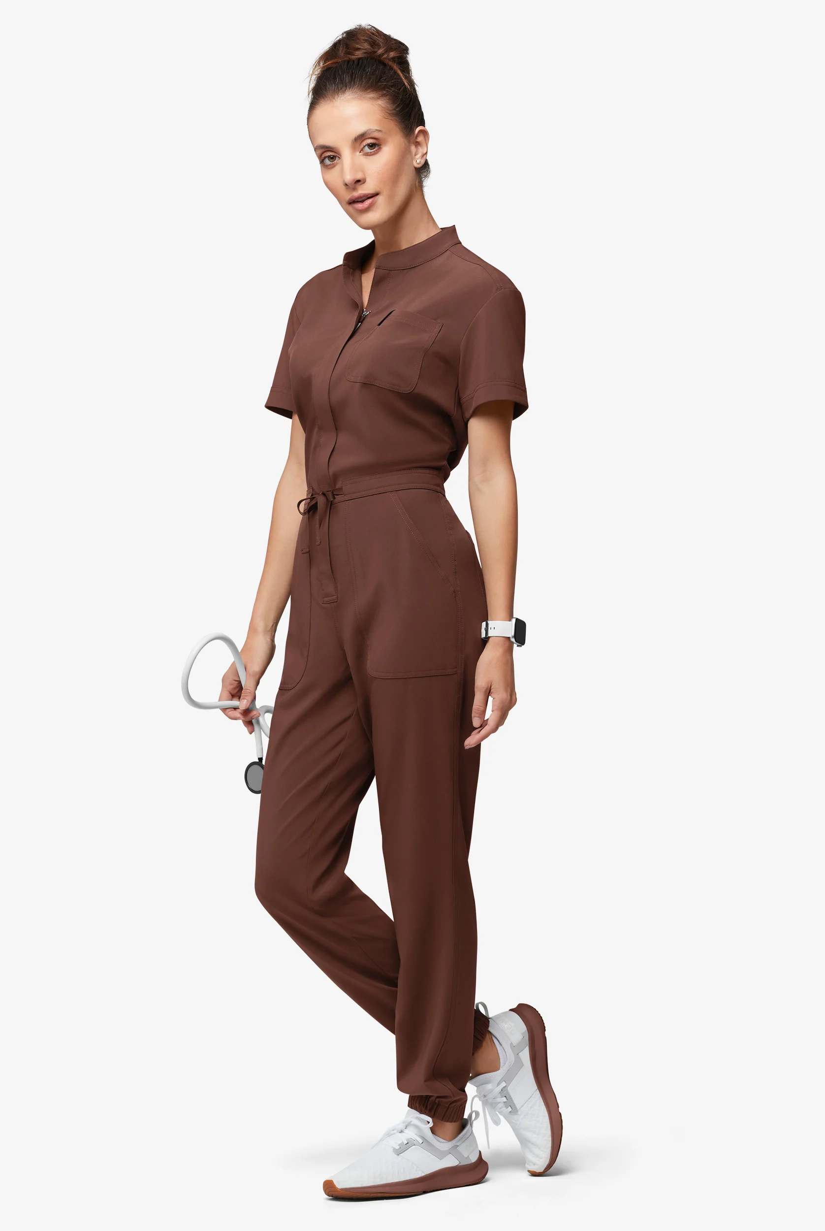 Easy STRETCH Allie Women's 6-Pocket Short Sleeve Jumpsuit