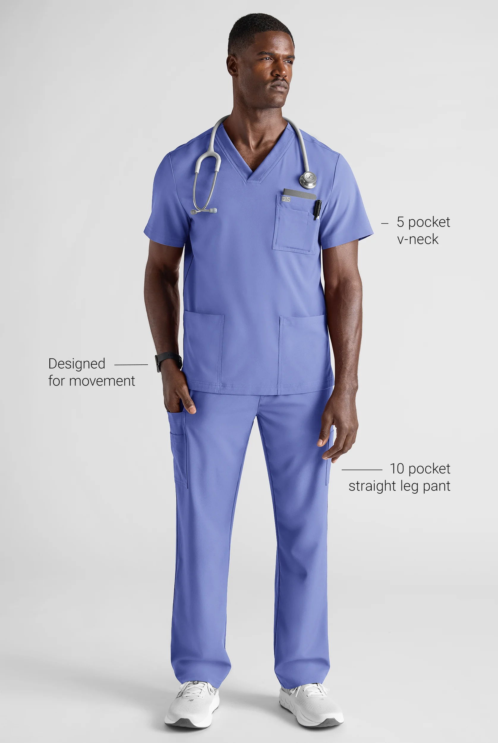 Easy STRETCH Men's Scrub Set