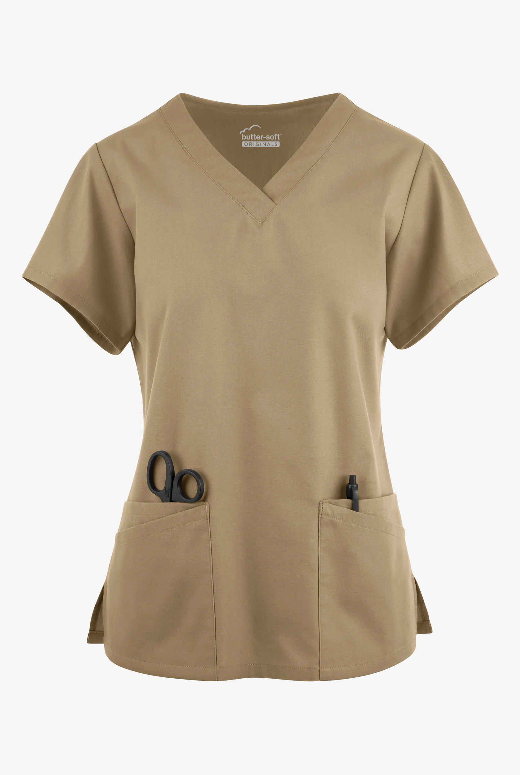 Butter-Soft Originals Women's 6-Pocket V-Neck Scrub Top