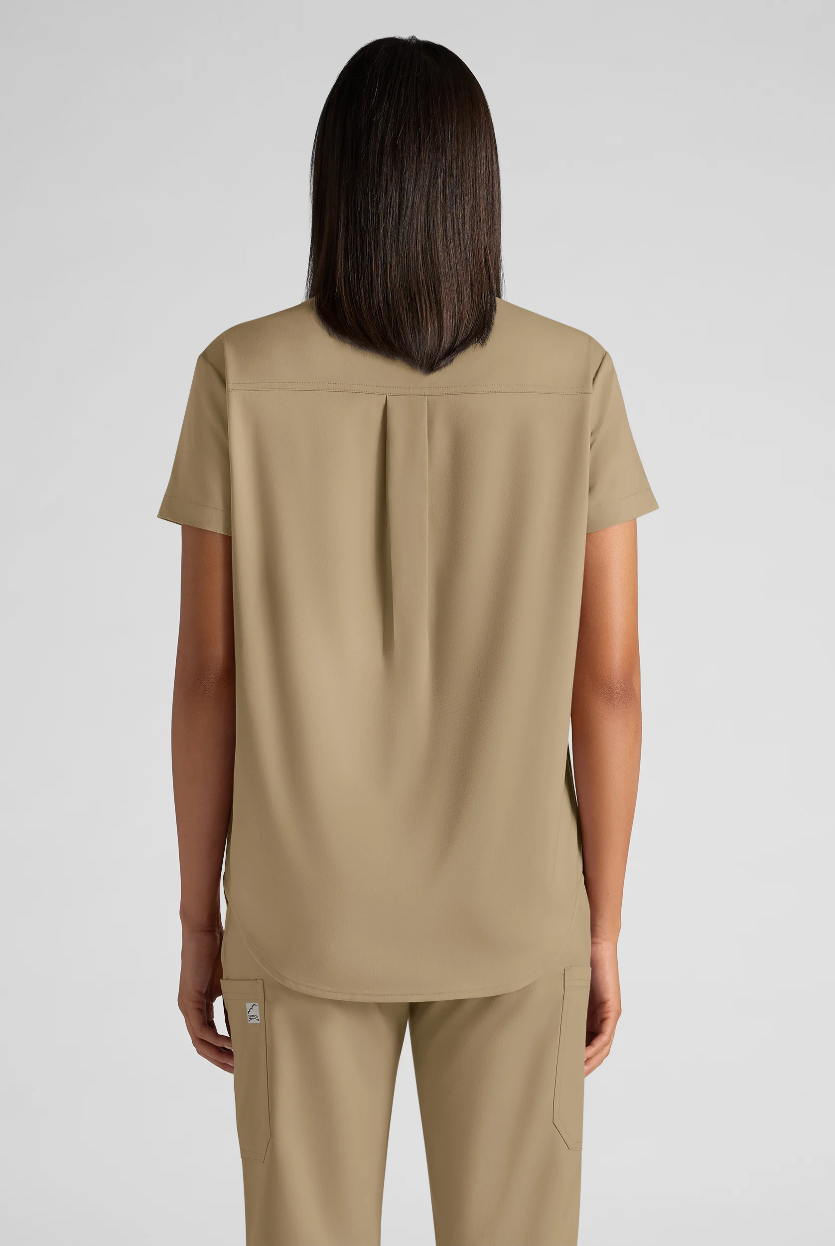 Butter-Soft STRETCH FLXTEK+ Women's 2-Pocket Oversized Henley Scrub Top