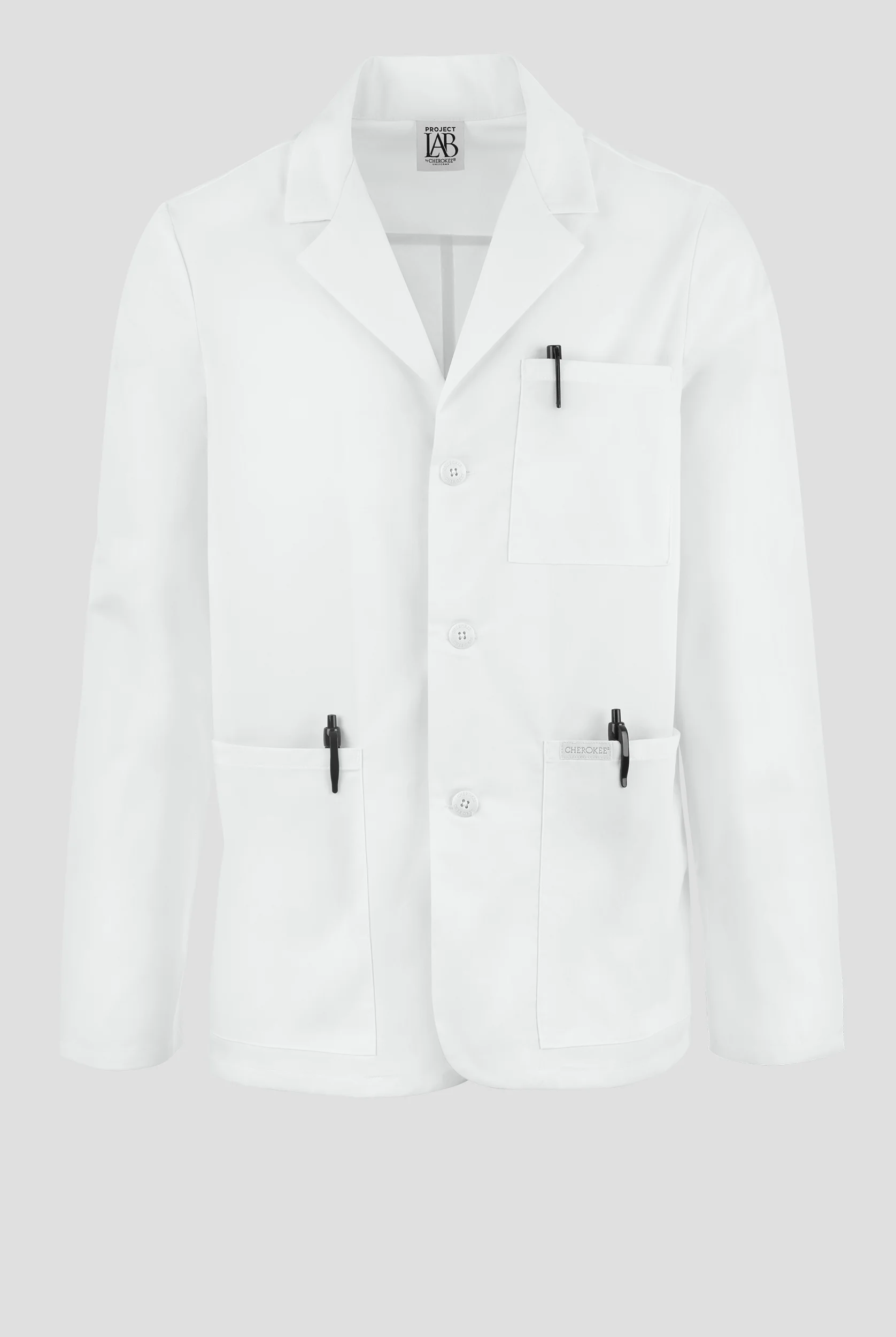 Cherokee Project Lab Men's 30" 3-Pocket Lab Coat
