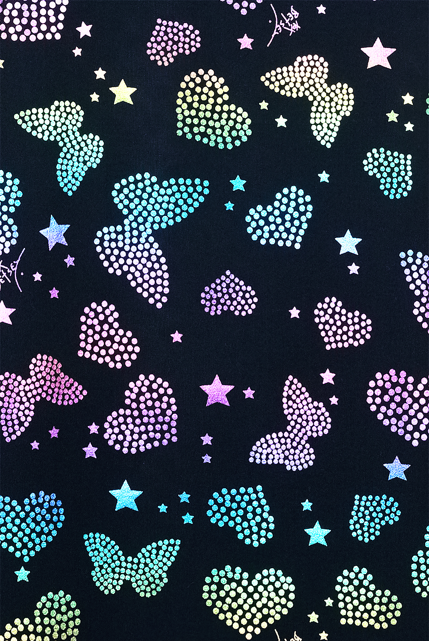 Betsey Johnson Butterfly Aura Navy Women's 1-Pocket STRETCH Round Neck Print Scrub Top