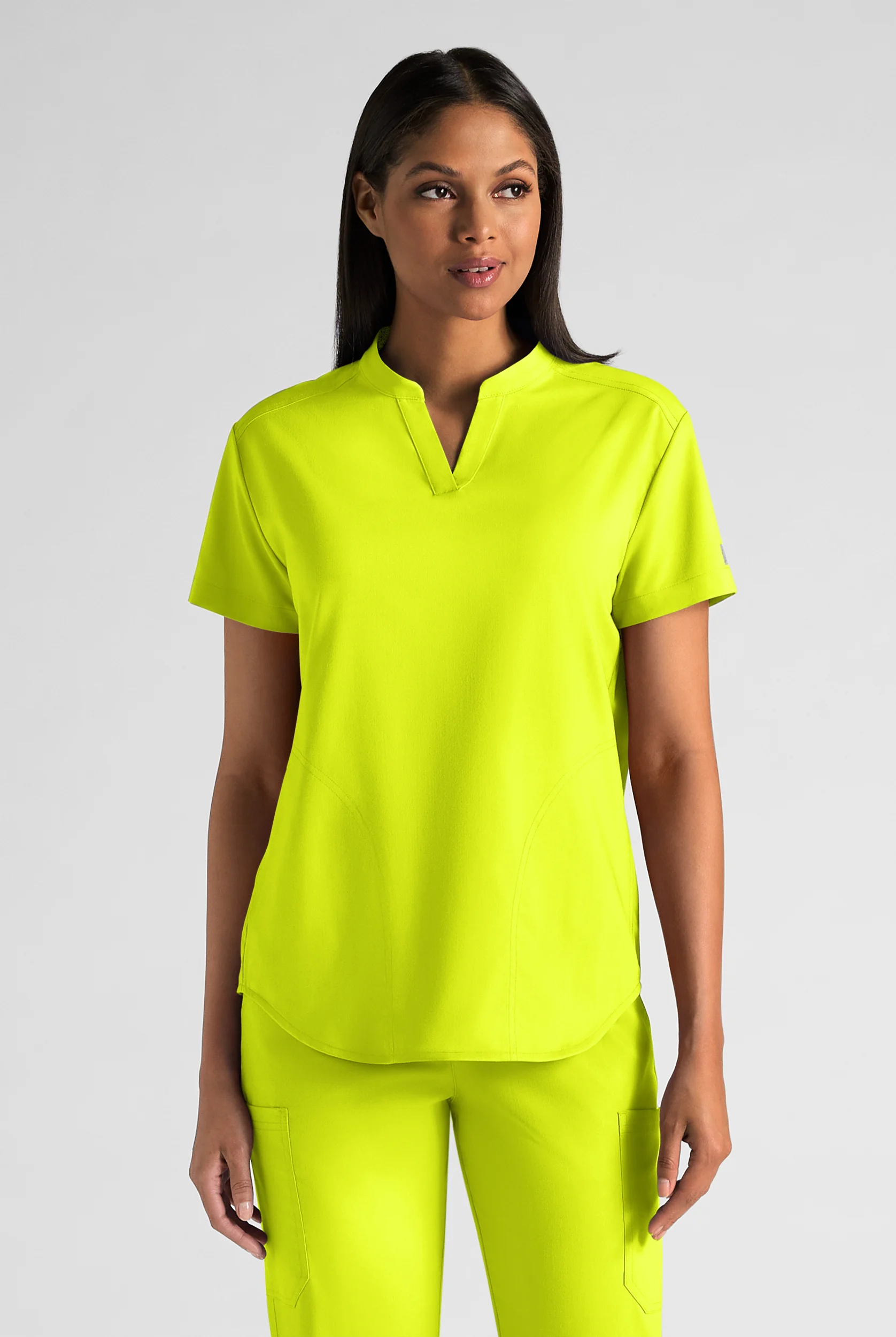 Butter-Soft STRETCH FLXTEK+ Women's 2-Pocket Oversized Henley Scrub Top