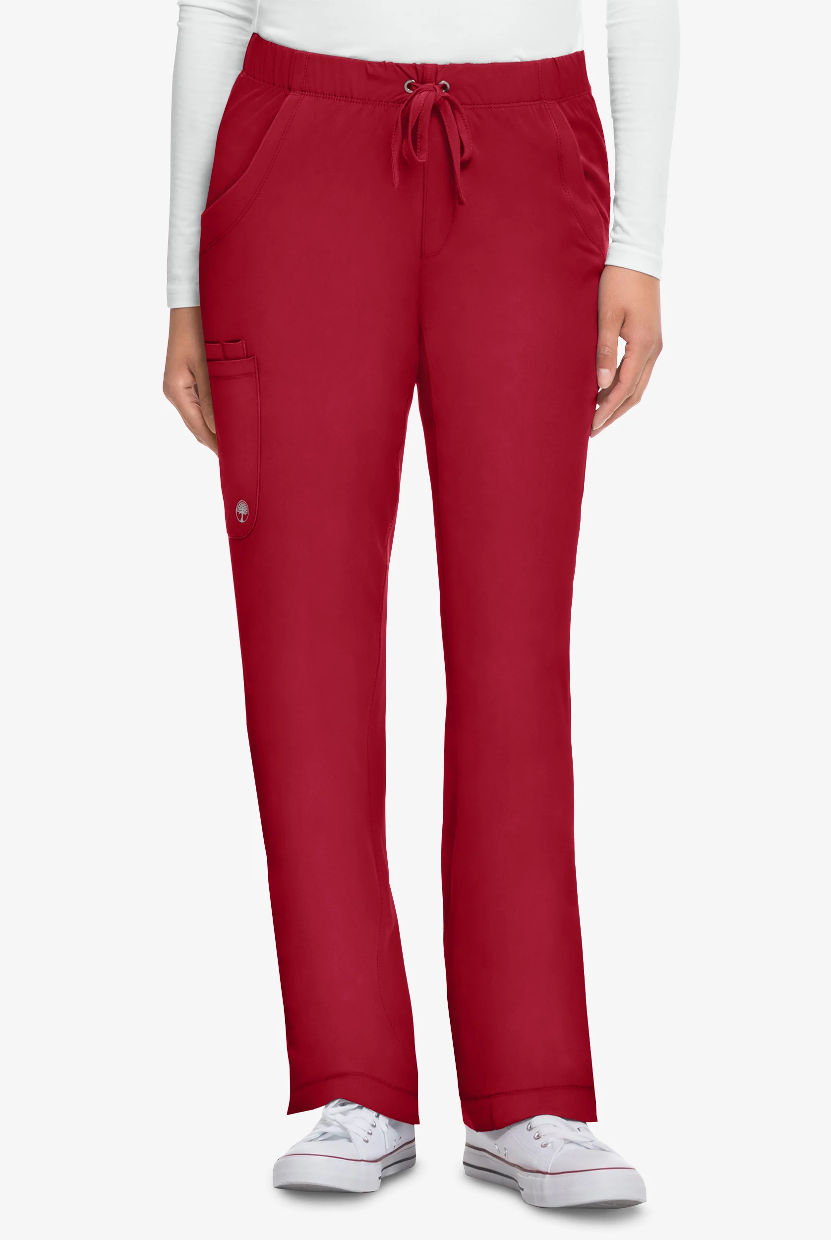 Pantal&oacute;n m&eacute;dico HH Works by Healing Hands Rebecca STRETCH estilo cargo con cord&oacute;n y 6 bolsillos para mujer