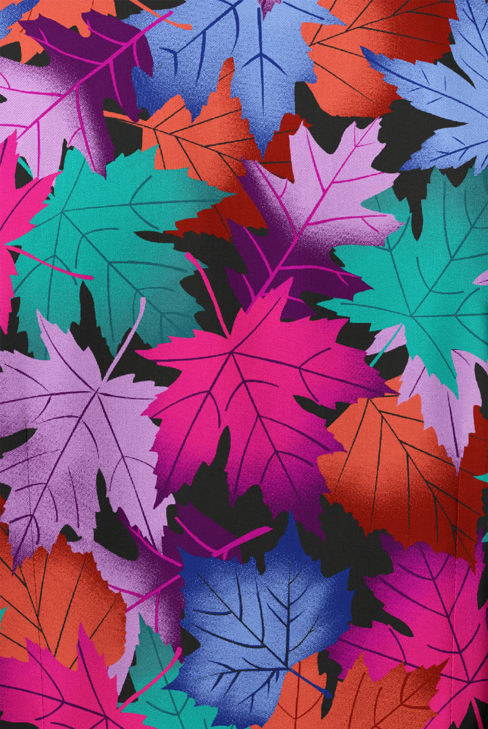 Chaqueta médica estampada UA Butter-Soft STRETCH Autumn Foliage con 3 bolsillos y botones a presión para mujer