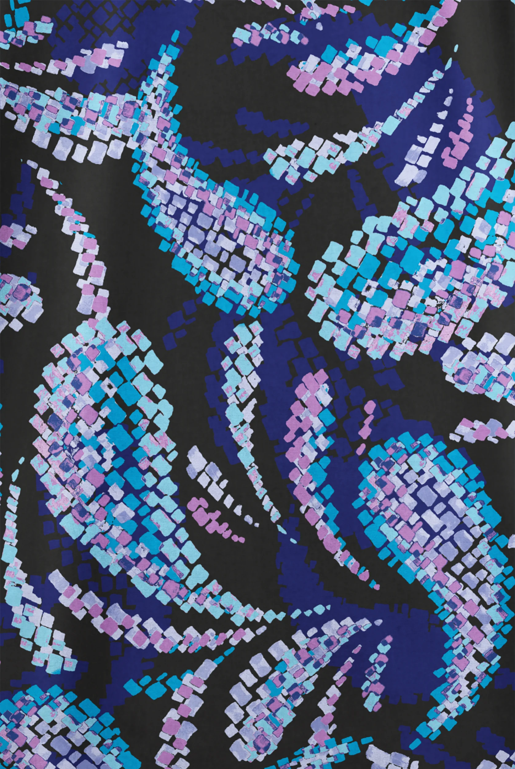 Butter-Soft Originals Matrix Paisley Navy Women's 2-Pocket V-Neck Print Scrub Top