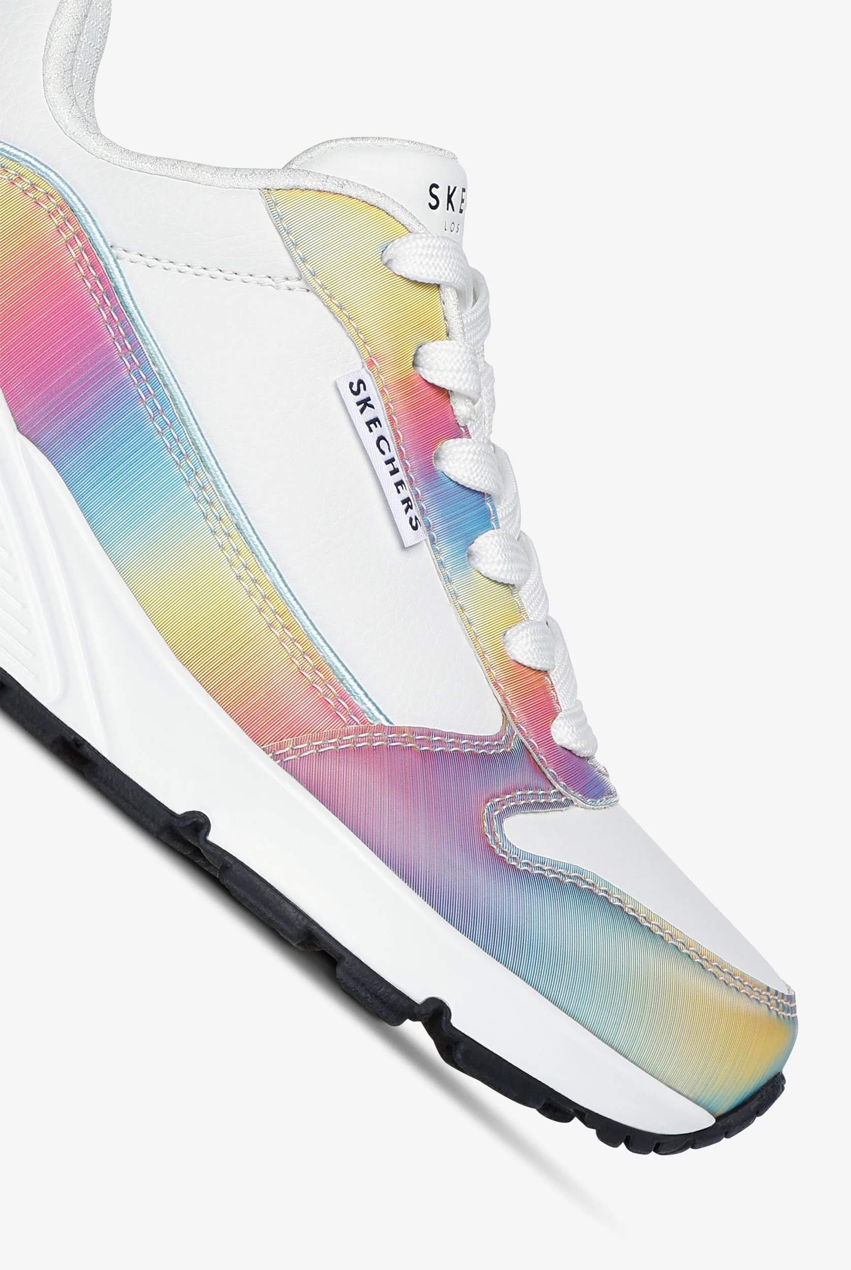 Skechers Street UNO - Opalescent White Athletic Lace Up Shoes