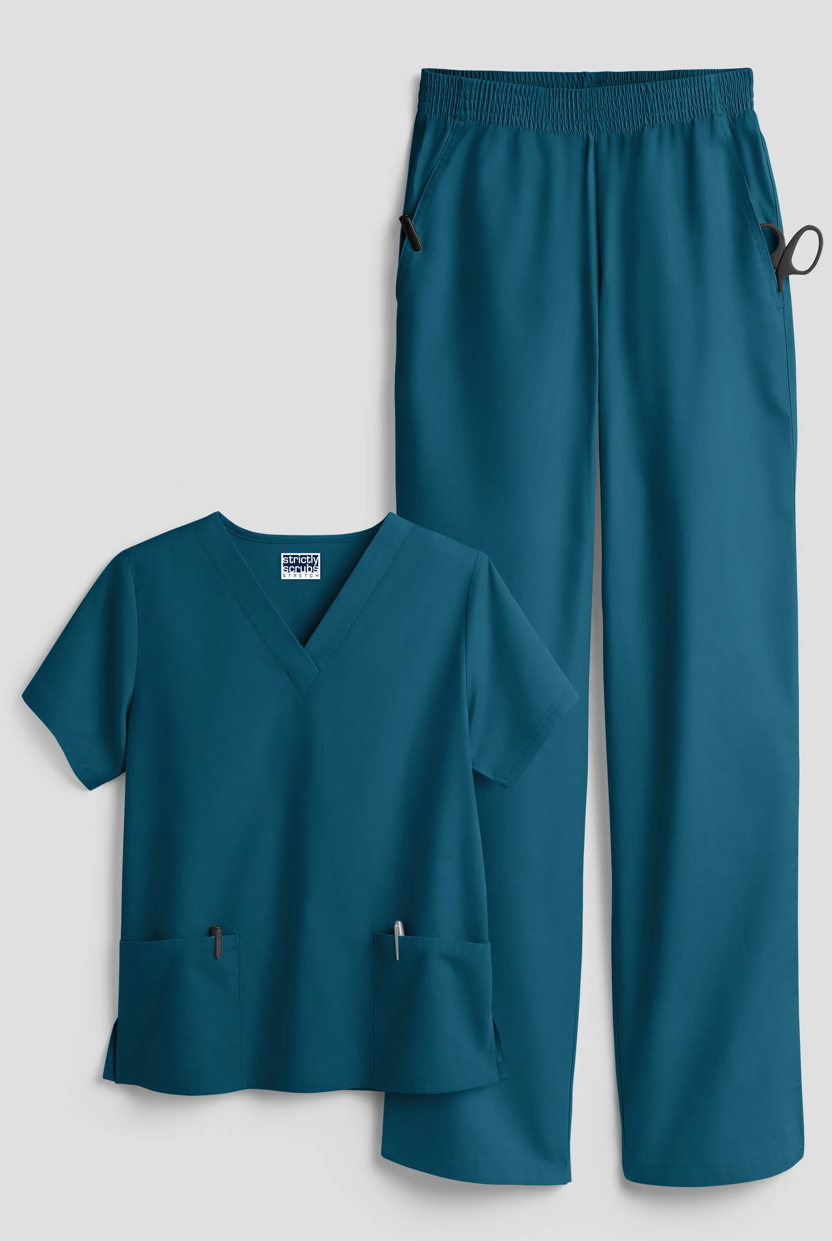 Strictly Scrubs Women's 4-Pocket Scrub Set