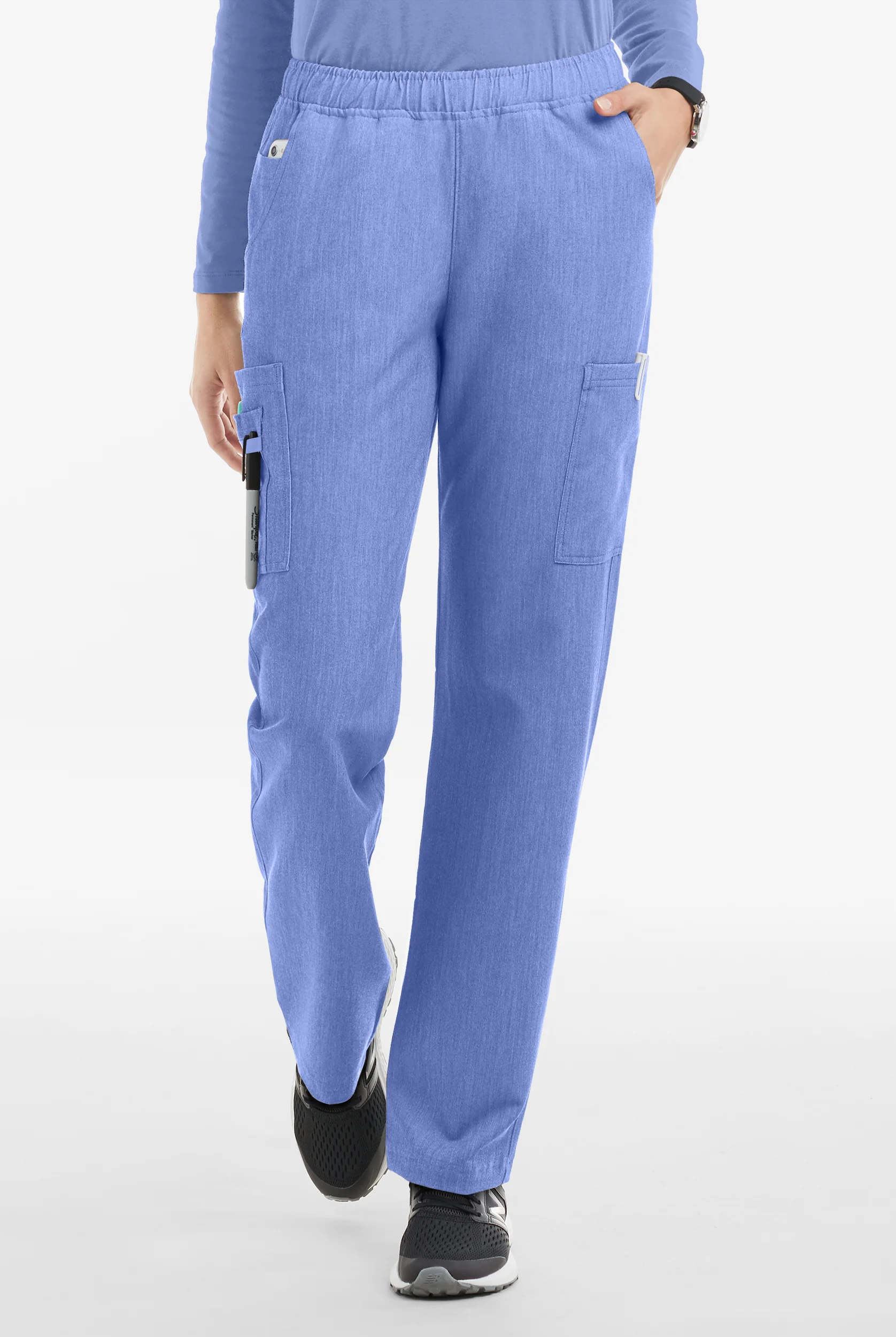 MOVEMENT by Butter-Soft Rigel Women's 9-Pocket Interior Drawstring STRETCH Scrub Pants