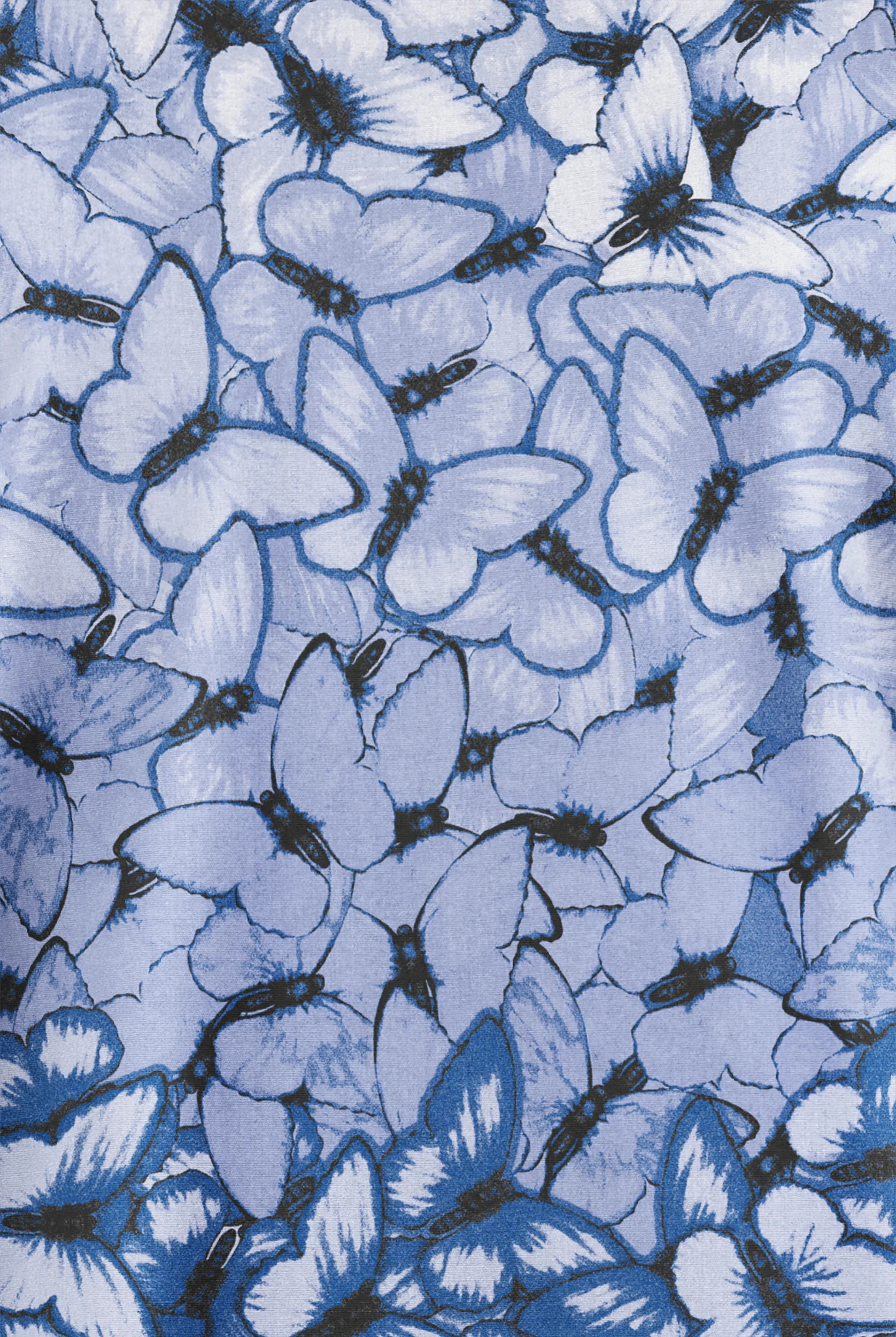 Butter-Soft Originals Garden Butterflies Ceil Women's 2-Pocket Classic Fit V-Neck Print Scrub Top