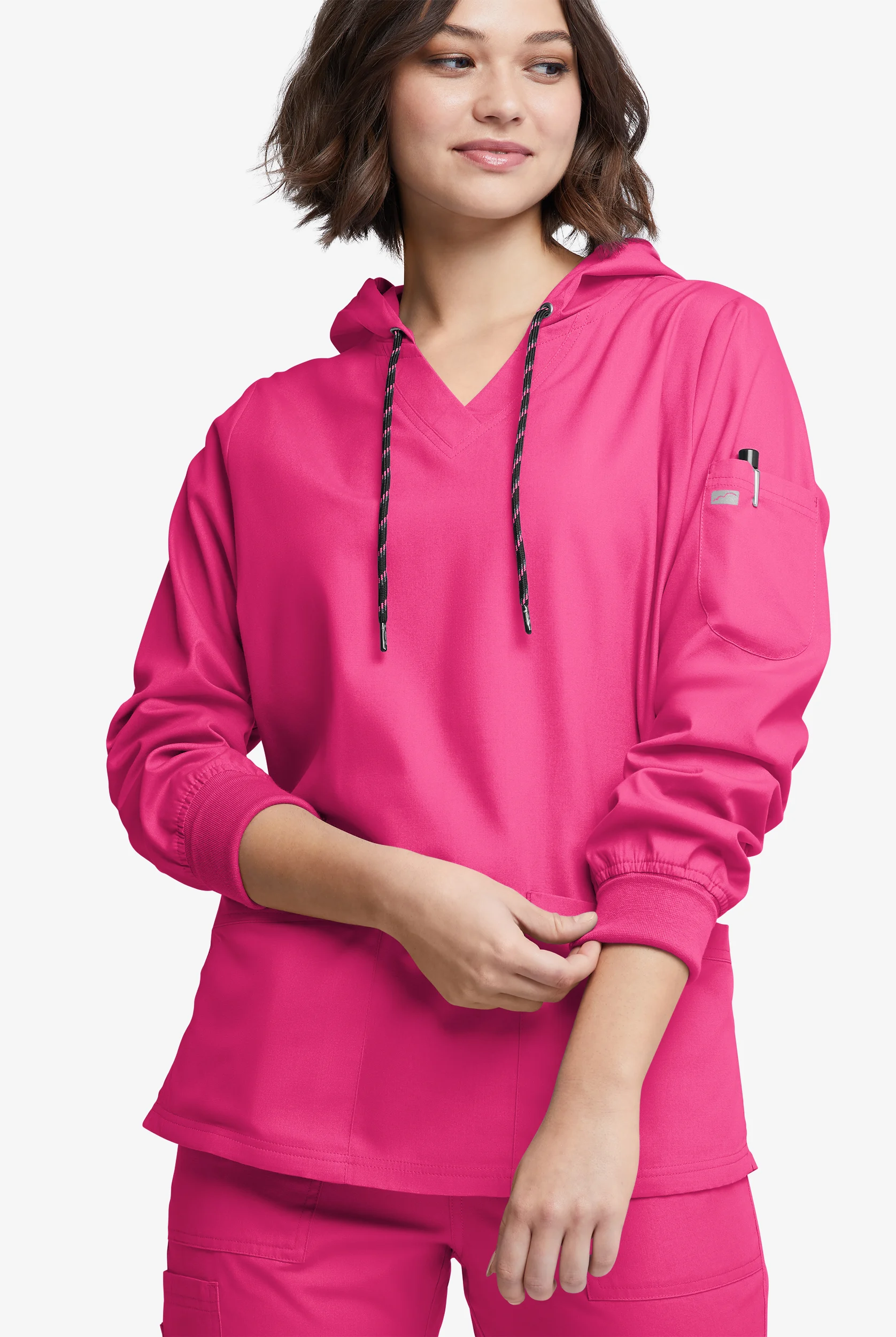 Strictly Scrubs Women's 5-Pocket Long Sleeve Pullover Hoodie