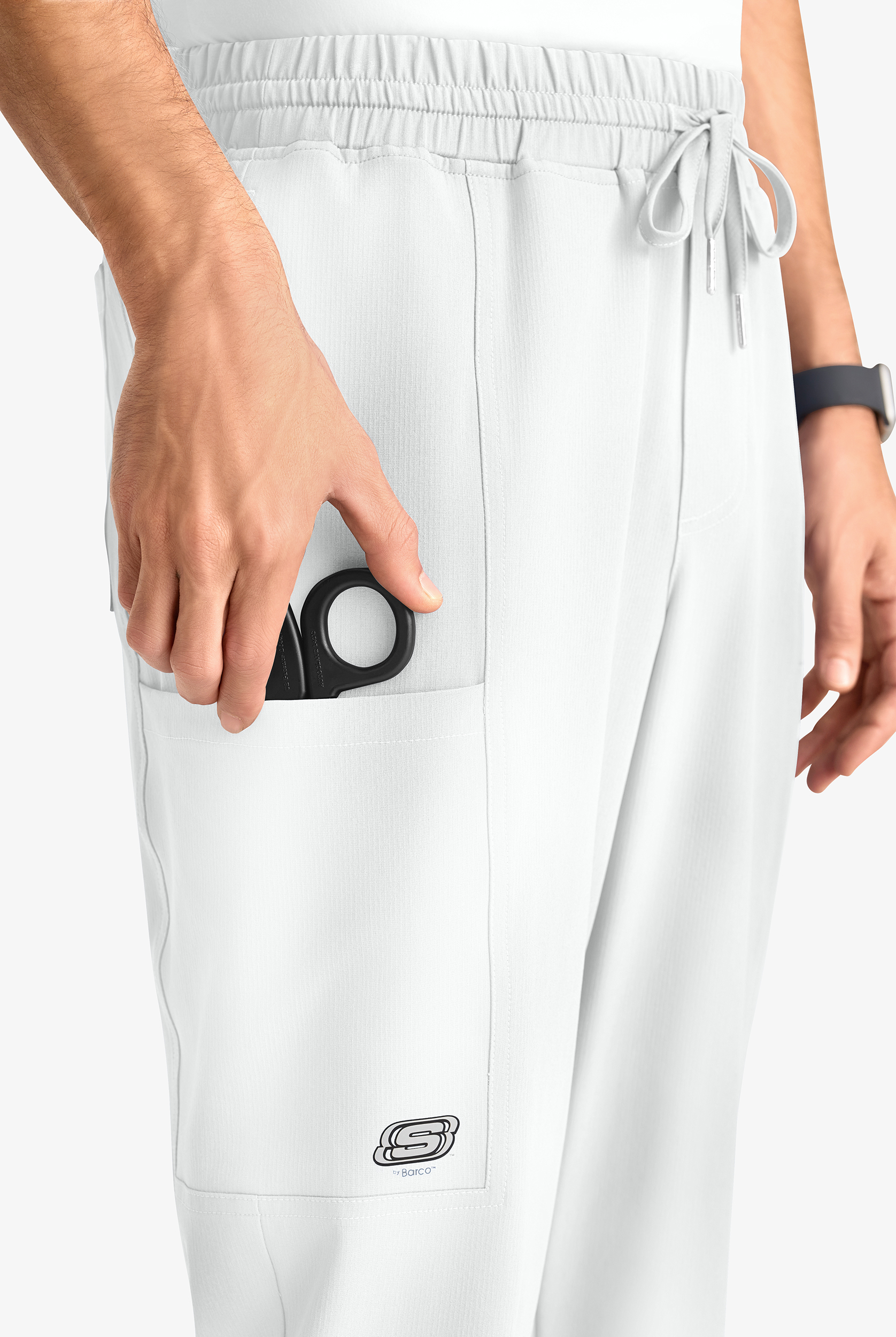 Skechers by Barco Horizon Men's 5-Pocket STRETCH Cargo Scrub Pants