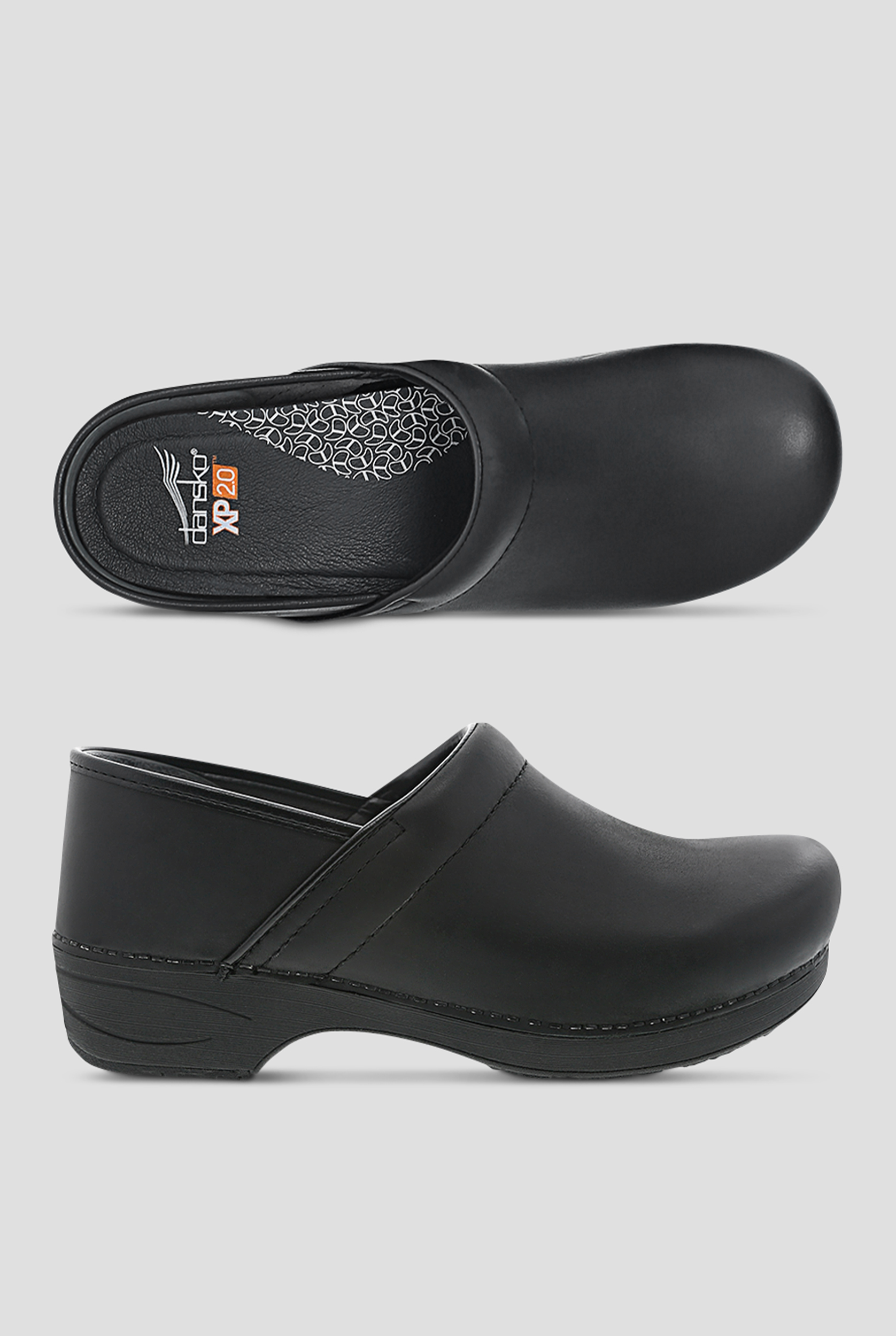 Dansko Mens XP 2.0 Black Slip-Resistant Clog