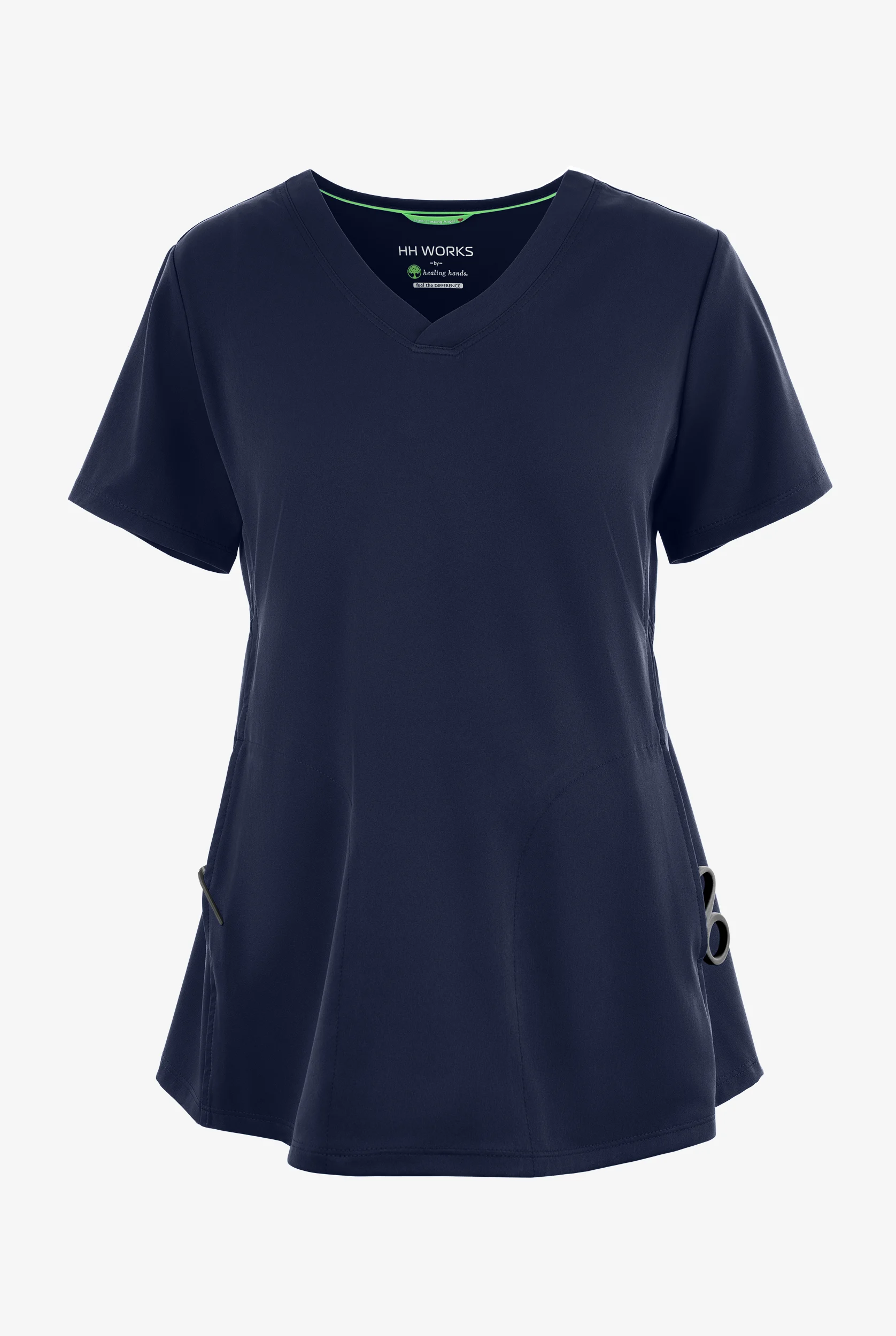 HH Works by Healing Hands Mila Women's 2-Pocket STRETCH Maternity Scrub Top