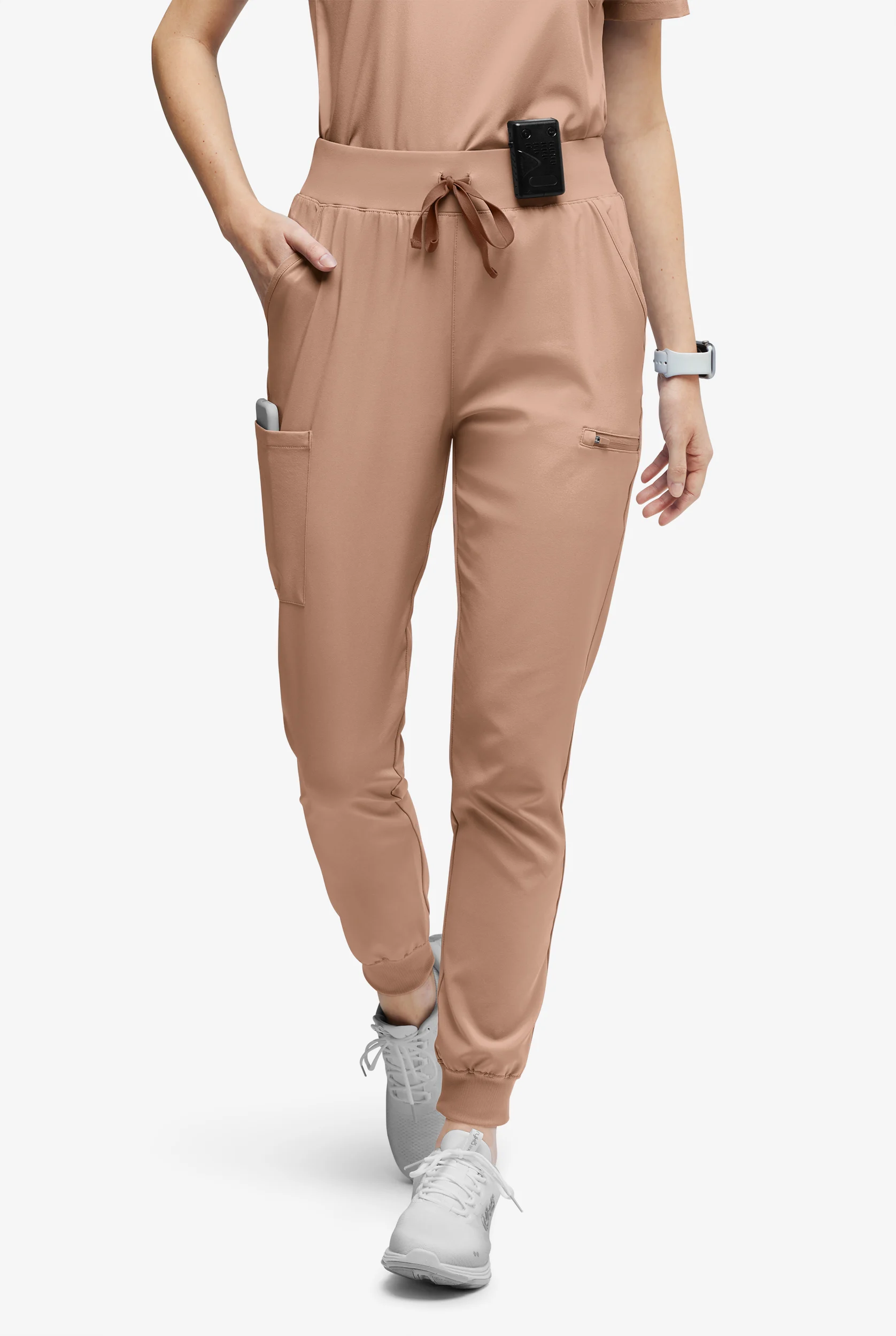 Pantal&oacute;n m&eacute;dico Easy STRETCH Olivia Petite estilo jogger con 7 bolsillos para mujer