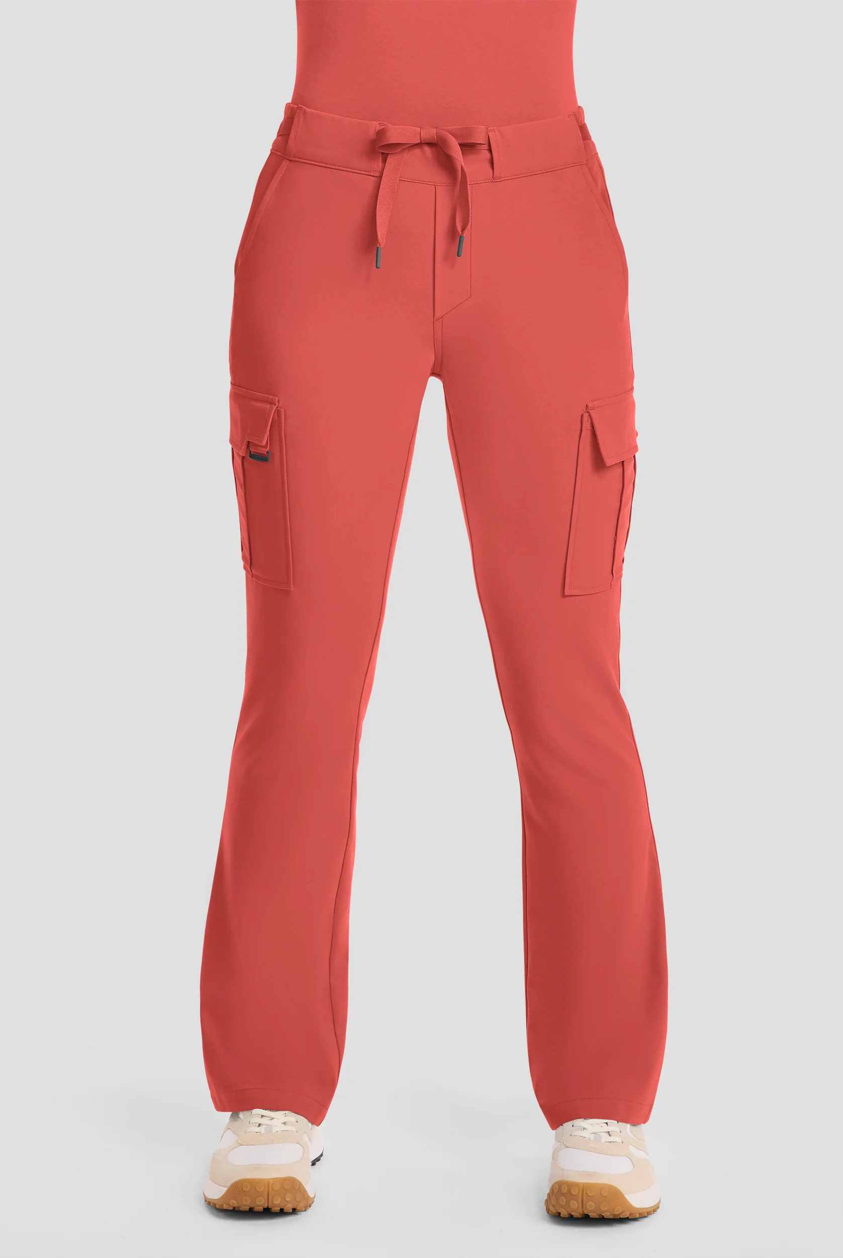 Healing Hands Quest Blair Women's 6-Pocket STRETCH Flare Leg Drawstring Cargo Scrub Pants