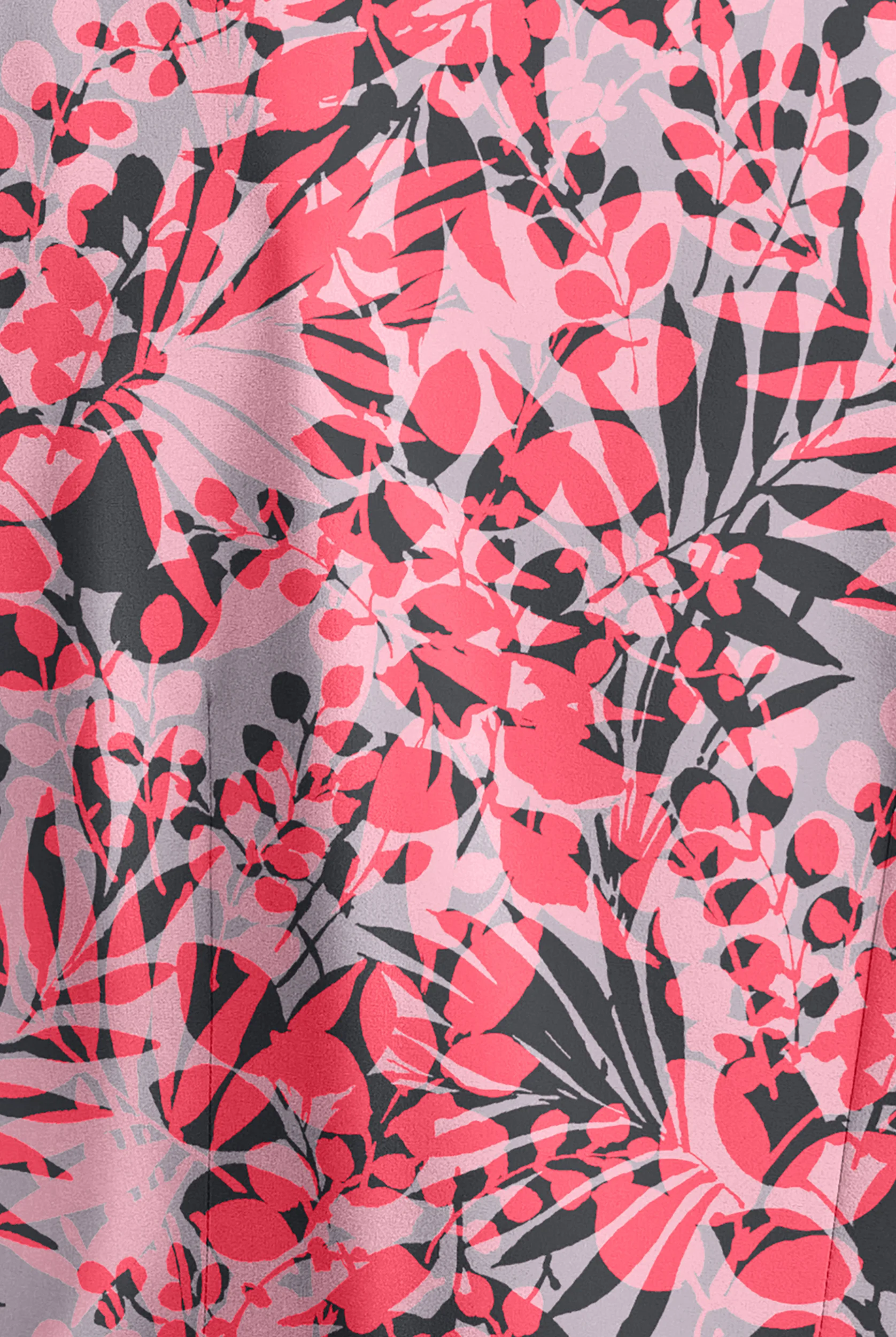 Blusa médica estampada Strictly Scrubs STRETCH Exotic Garden Silver con mangas 3/4 y 4 bolsillos para mujer