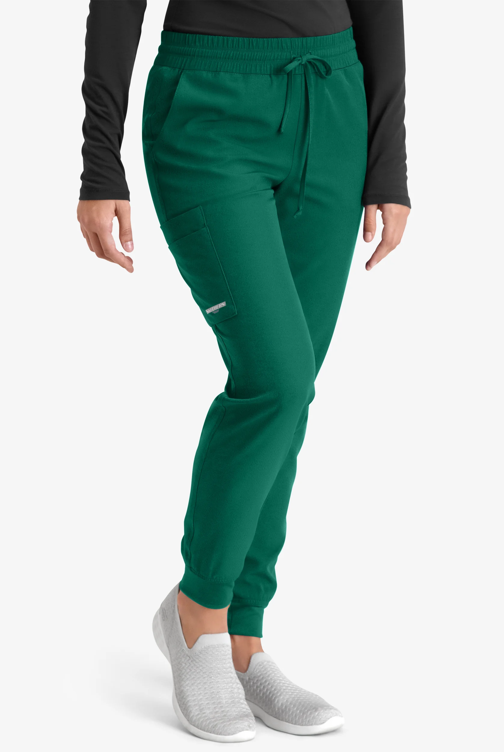 Skechers by Barco Theory Women's 4-Pocket STRETCH Cargo Jogger Scrub Pants