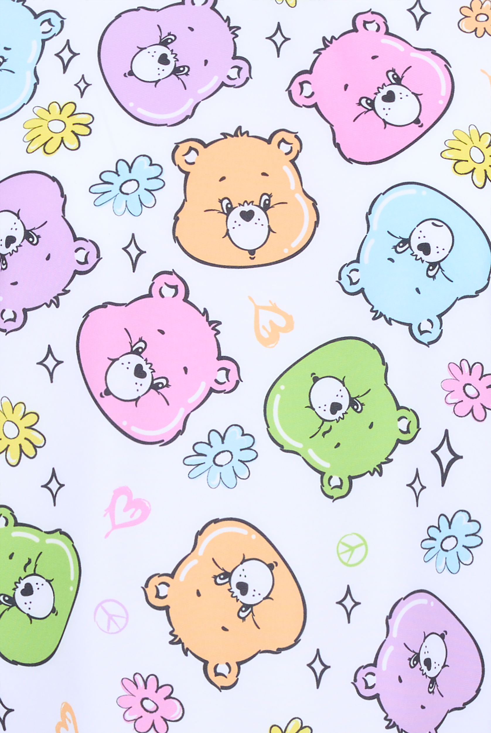 Care Bears by Funscrubs Women's 2-Pocket STRETCH V-Neck Print Scrub Top