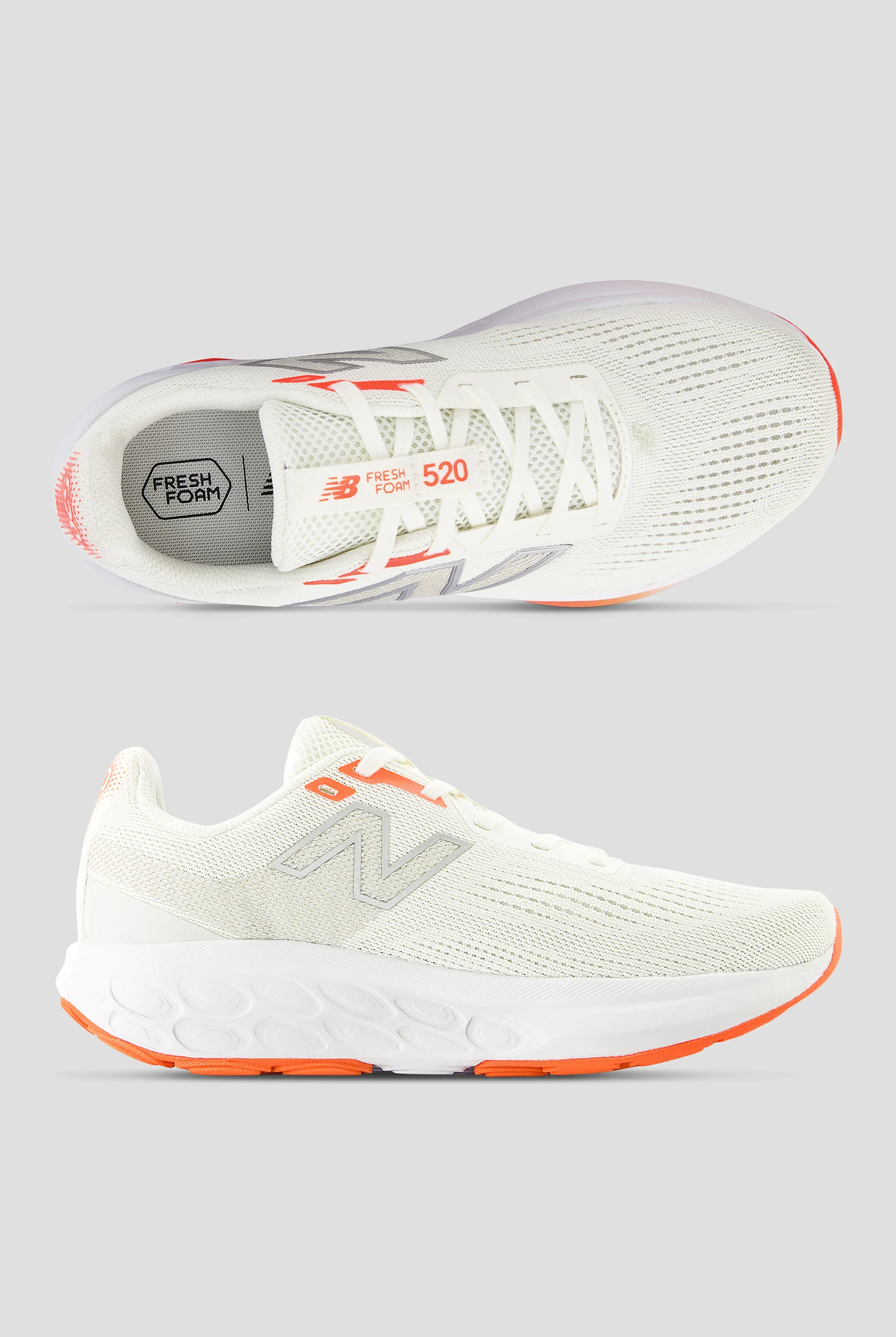 New Balance Women's Fresh Foam 520 Sea Salt Athletic Lace Up Shoes