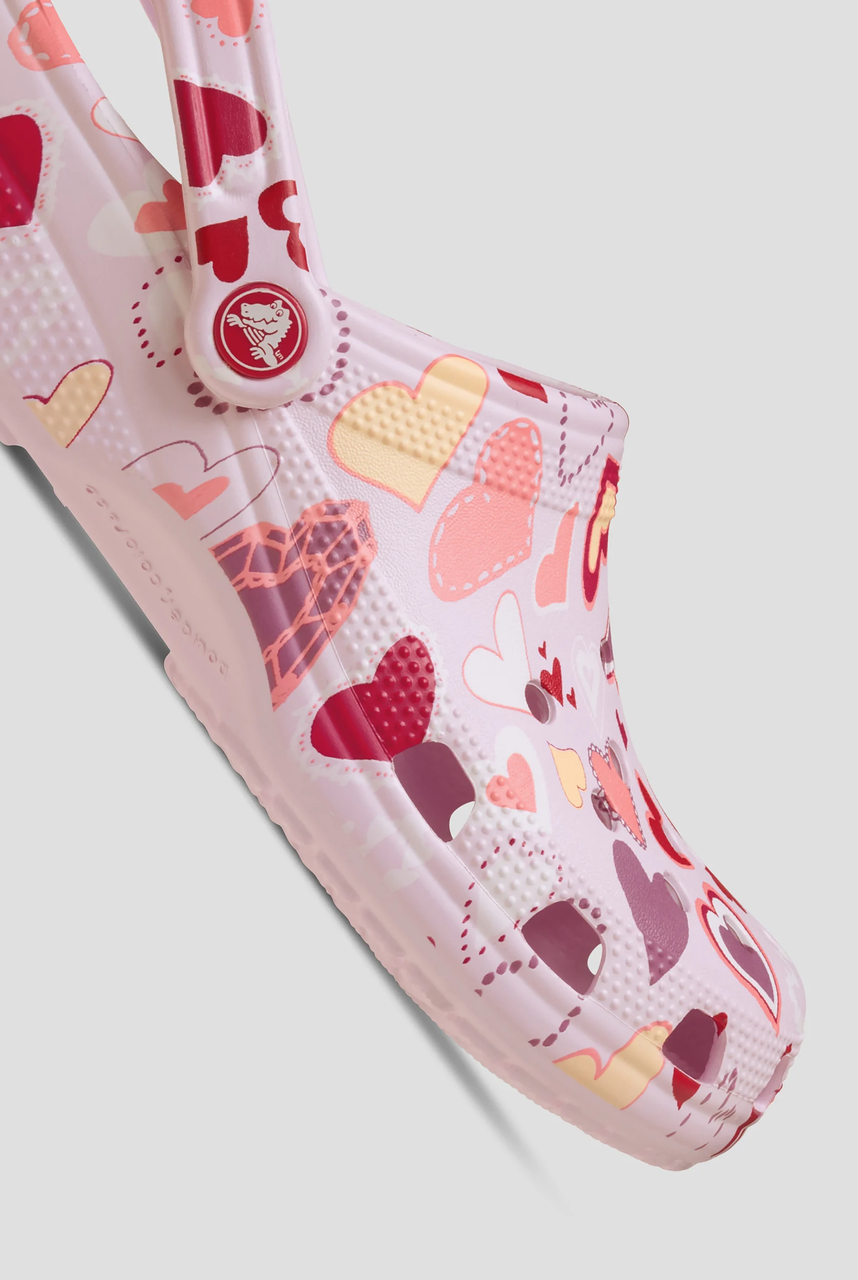 Crocs&trade; Women's Pink Milk / Hearts Classic Clog