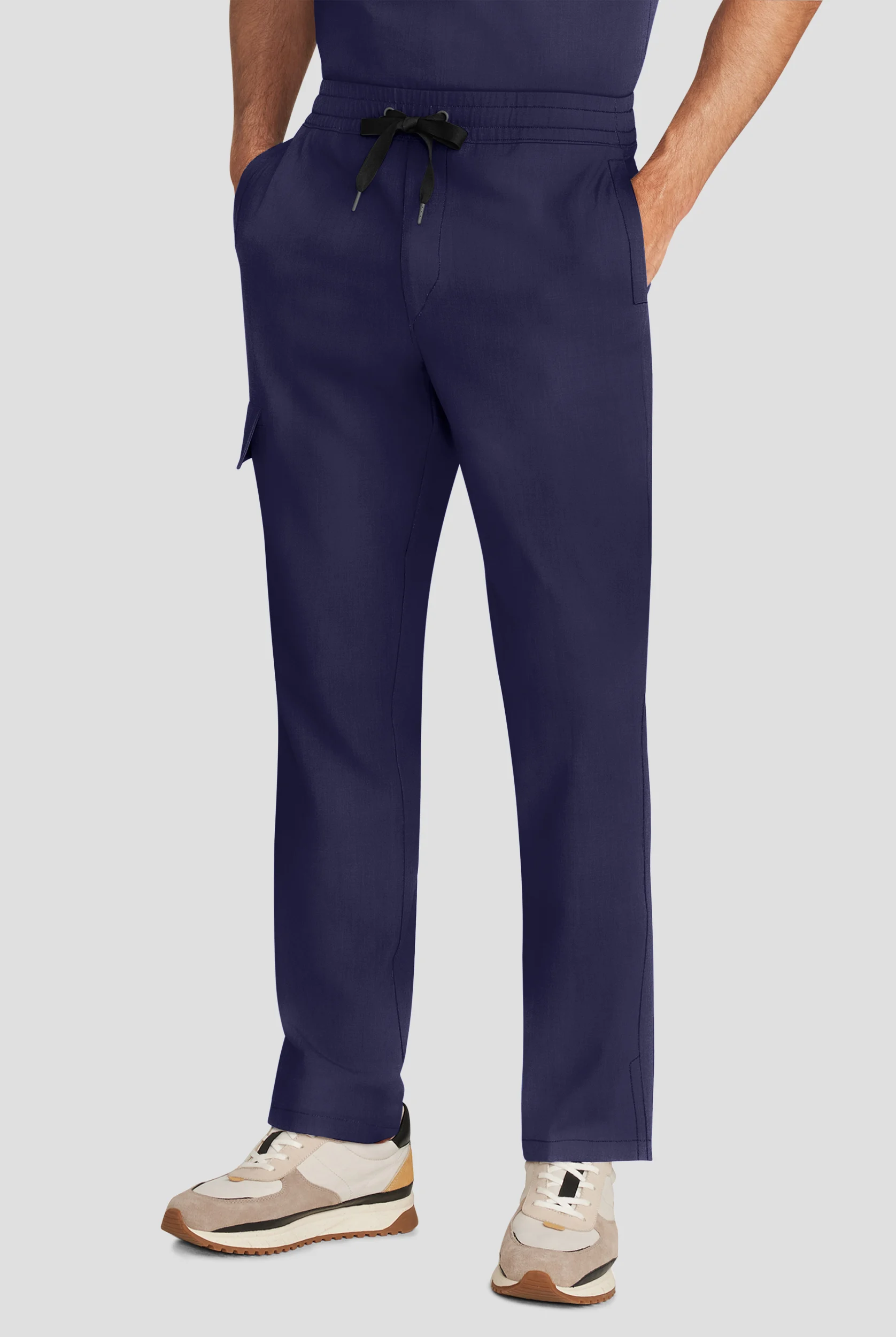 Healing Hands Quest Men's 4-Pocket STRETCH Straight Leg Drawstring Cargo Scrub Pant