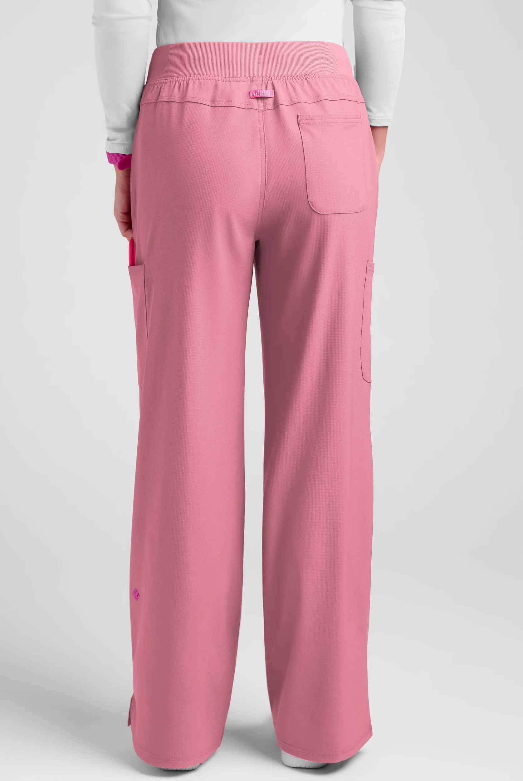 Med Couture Amp Women's 5-Pocket STRETCH High-Rise Wide Leg Cargo Scrub Pant