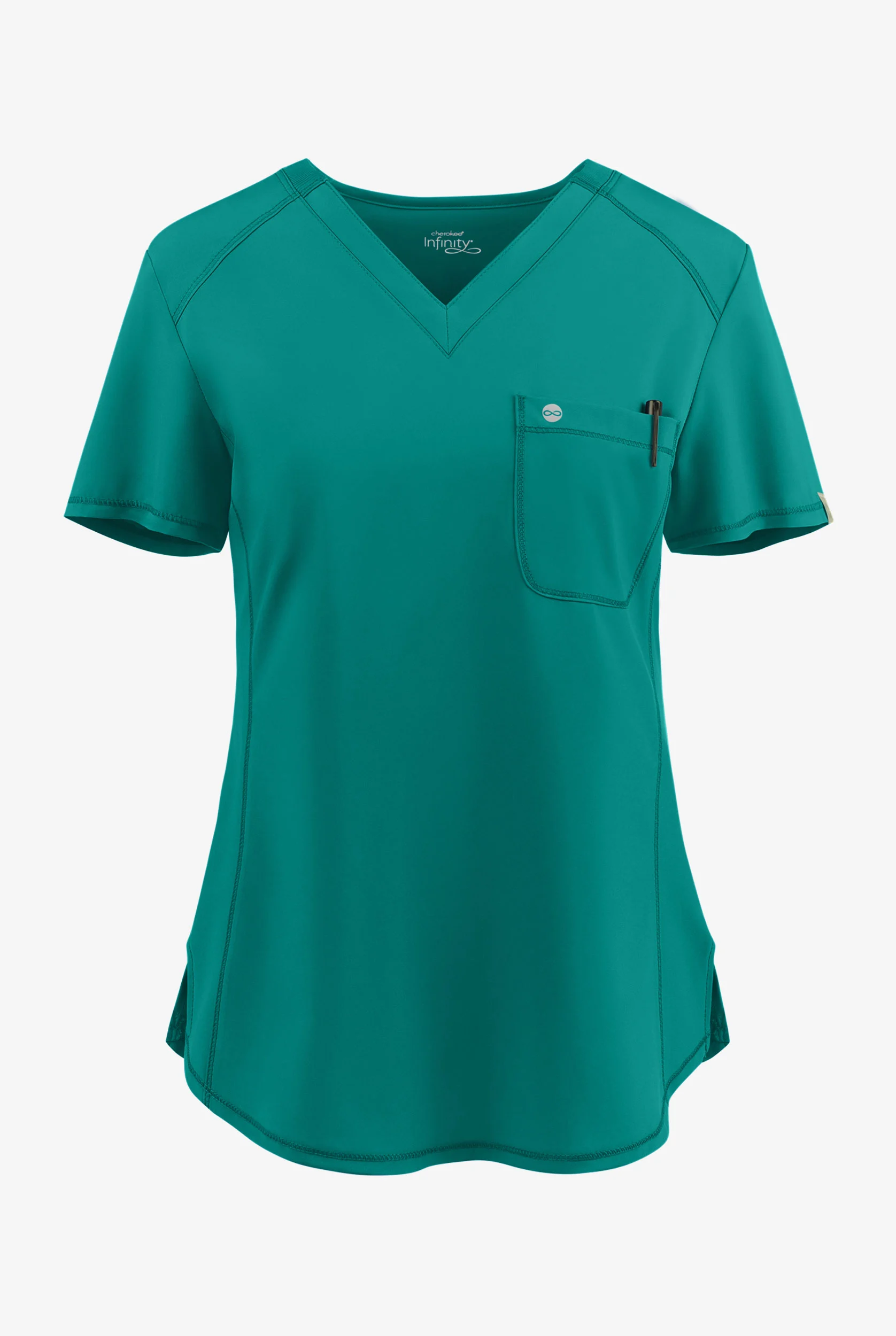 Blusa m&eacute;dica Cherokee Infinity con cuello en V y 1 bolsillo para mujer