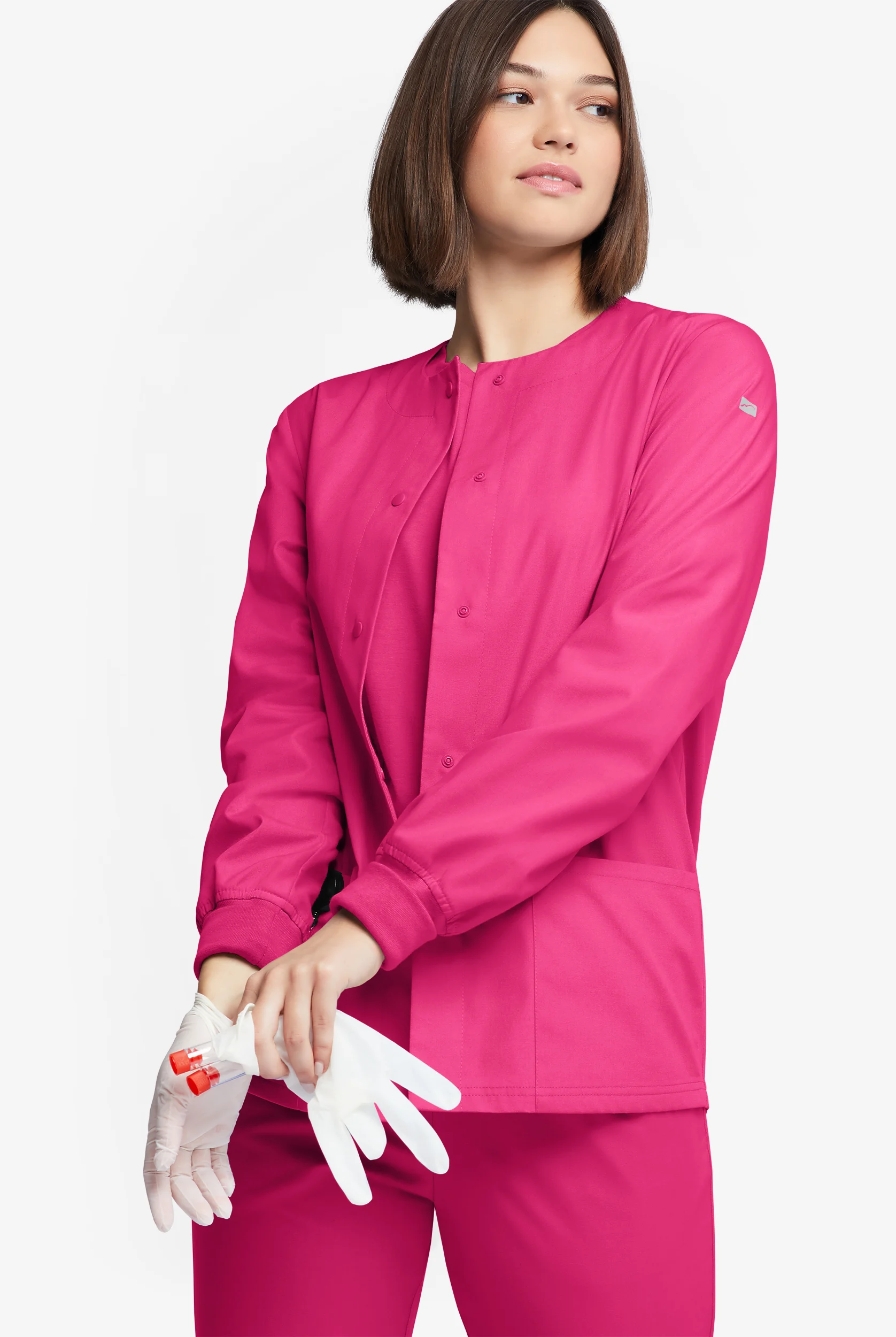 Butter-Soft Originals Women's 3-Pocket Warm-up Scrub Jacket