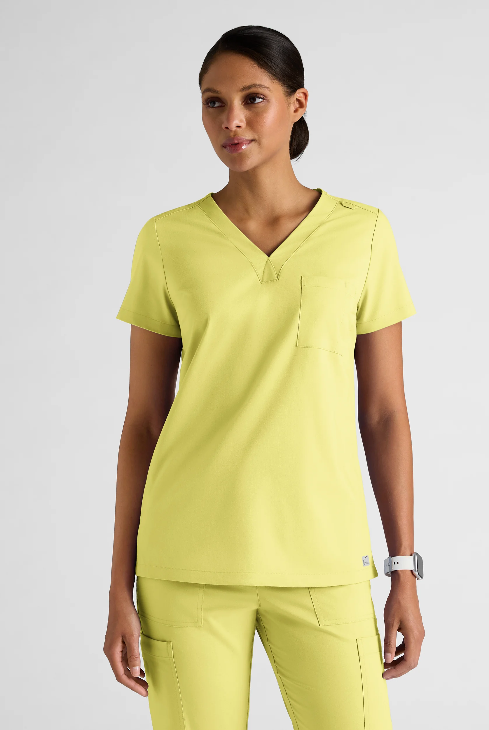 Butter-Soft STRETCH Women's 2-Pocket V-Neck Tuck-In Scrub Top