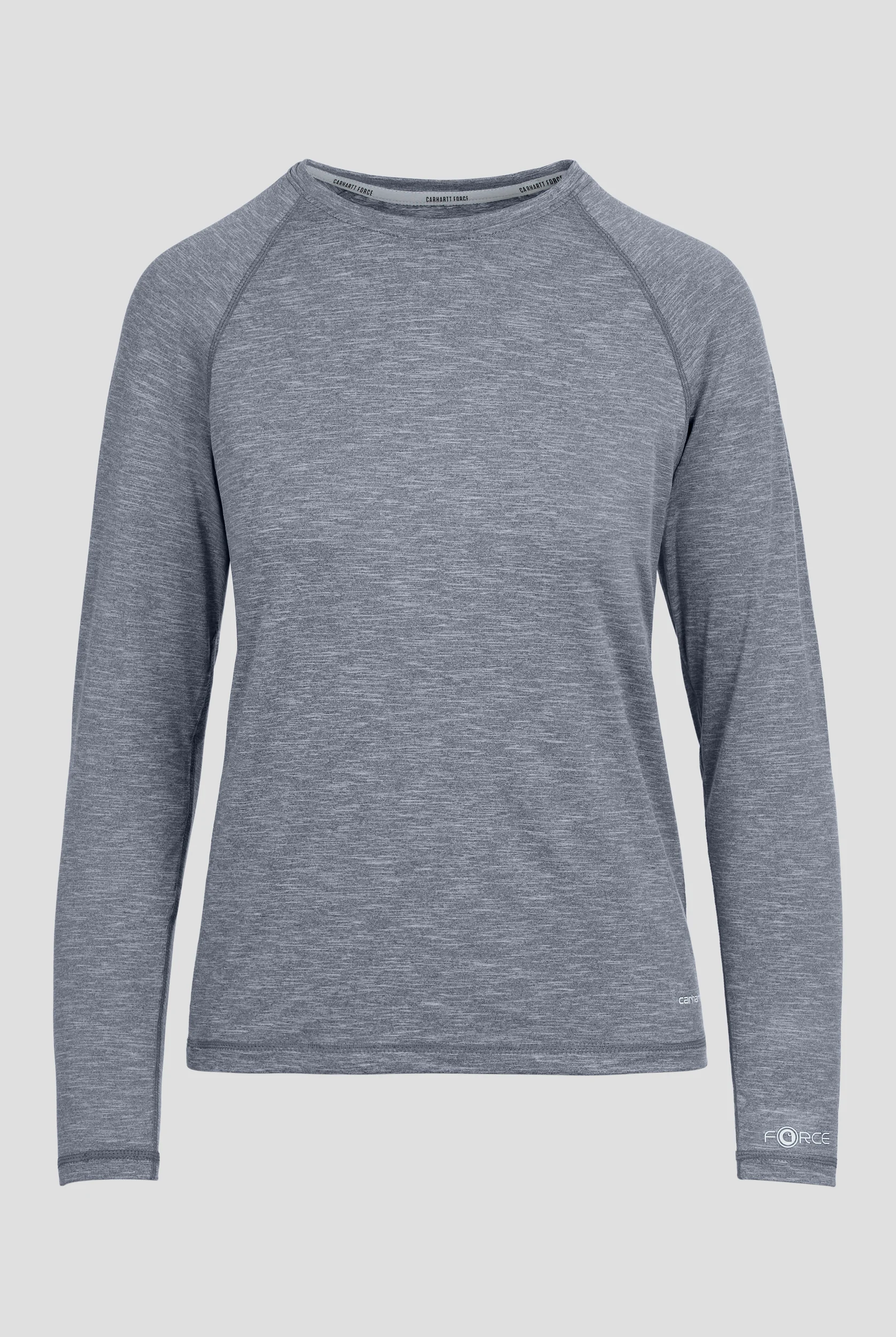 Camiseta m&eacute;dica Carhart Force estilo jaspeado con mangas ragl&aacute;n y 1 bolsillo para mujer