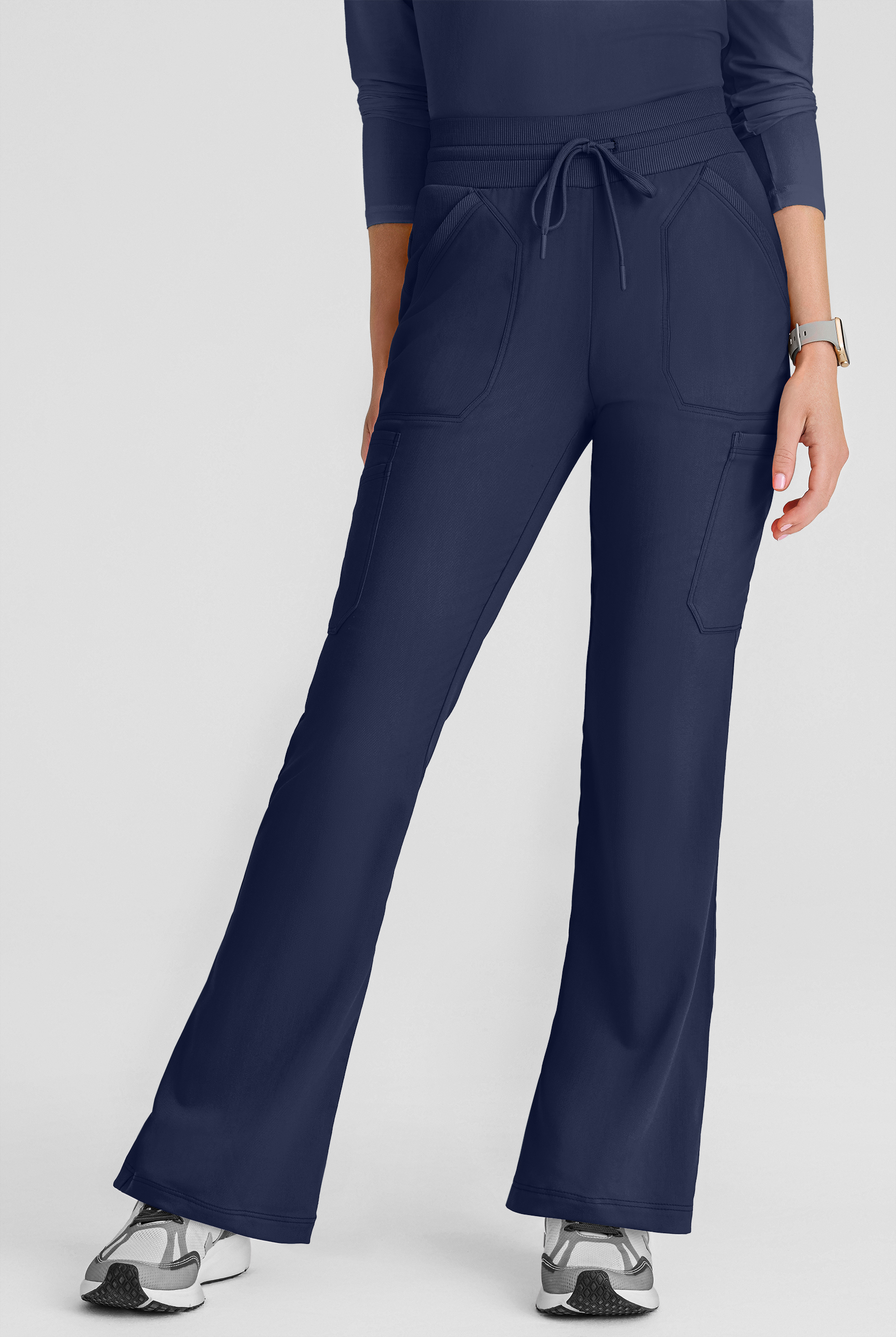 Grey's Anatomy&trade; by Barco Spandex STRETCH Kristi Women's 7-Pocket High-Rise Flare Leg Scrub Pant