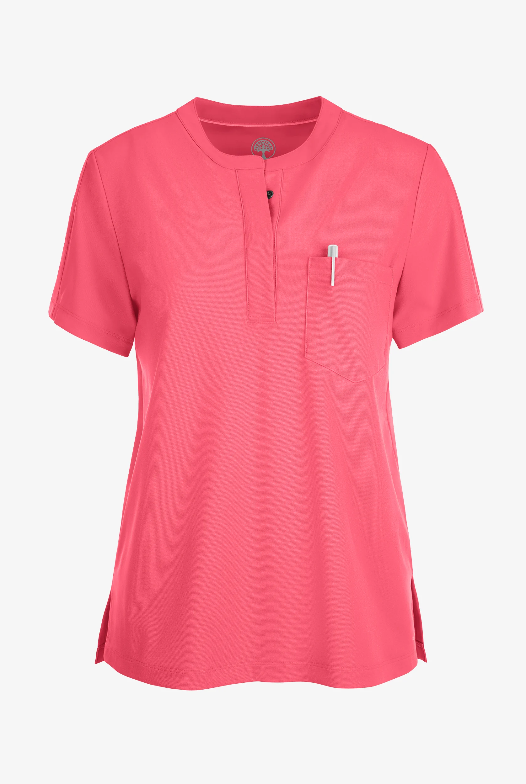 Healing Hands Limited Edition Kate Women's 1-Pocket STRETCH Texture Knit Henley Scrub Top