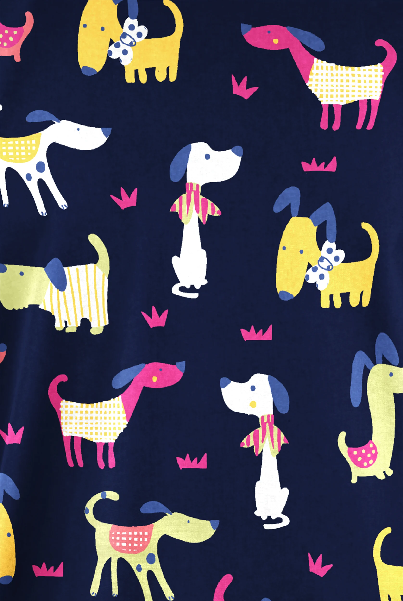 Butter-Soft Originals Day At The Park Navy Women's 2-Pocket V-Neck Print Scrub Top