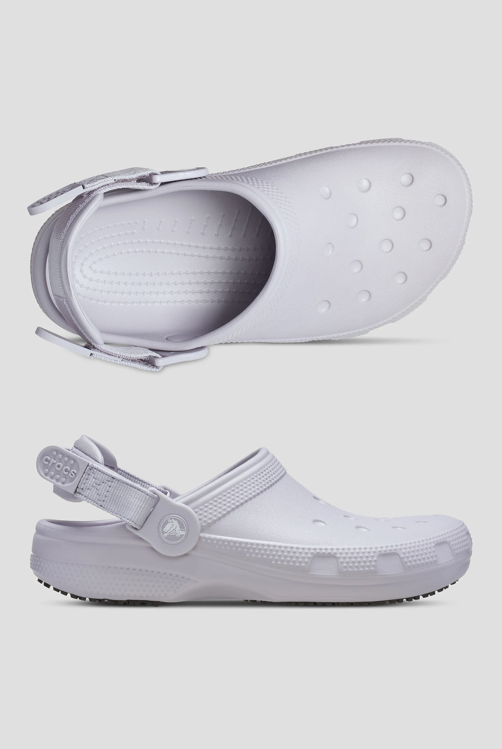 Crocs&trade; Unisex Mauve Mist Classic Slip Resistant Work Clog