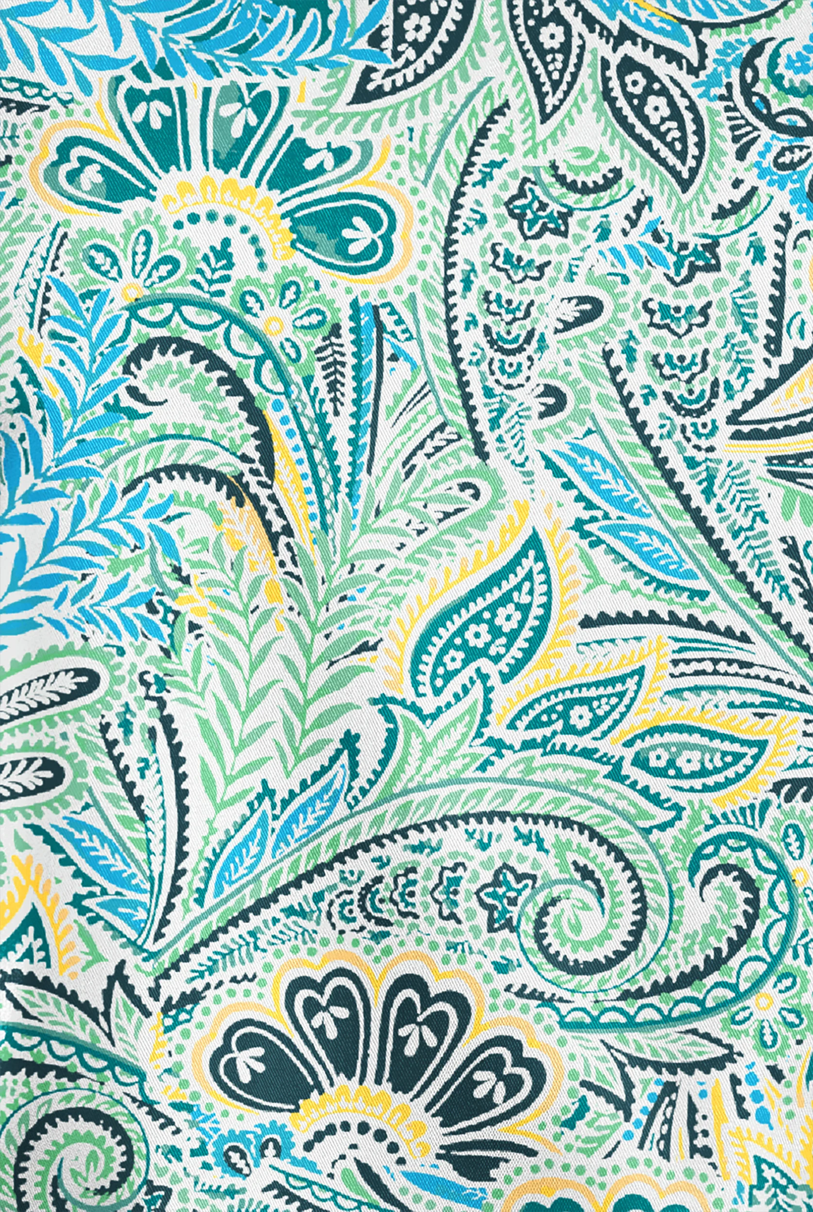 Blusa médica estampada Strictly Scrubs STRETCH Vienna Paisley White con cuello entrecruzado y 4 bolsillos para mujer