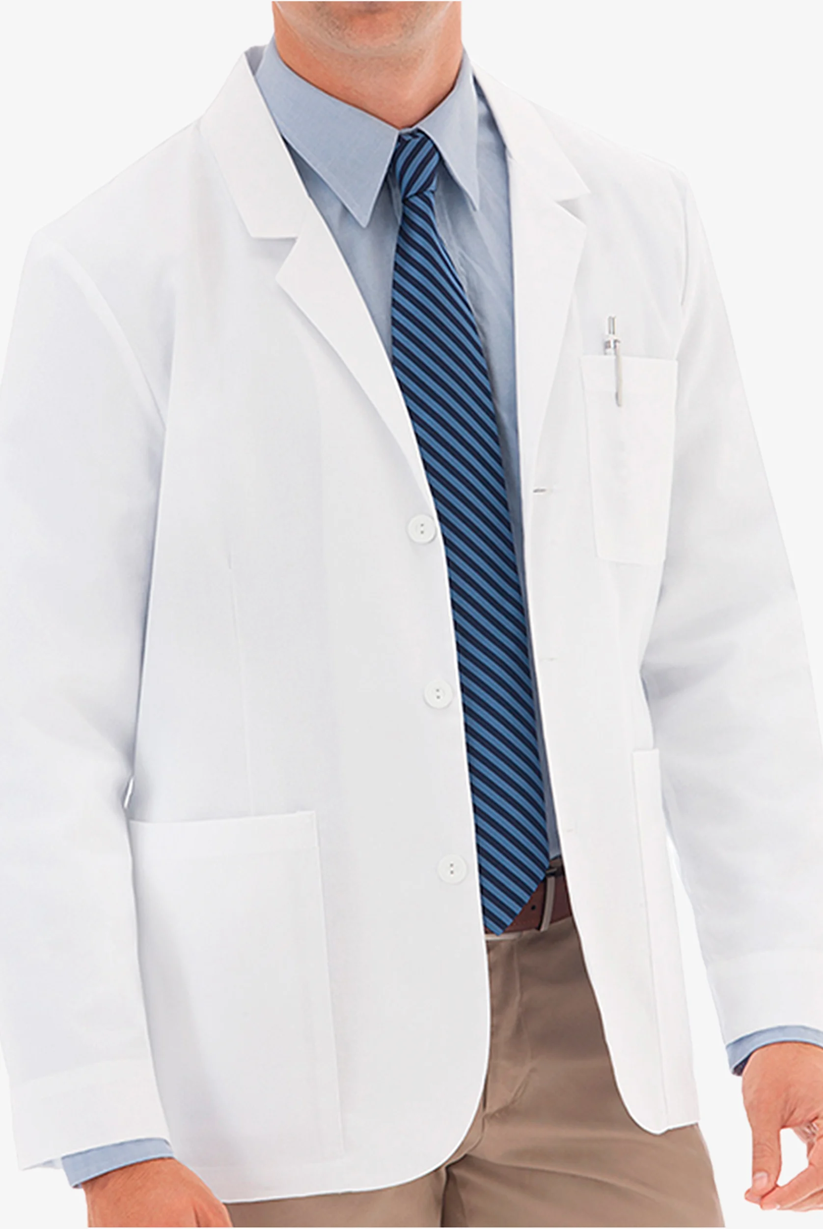 White Swan Meta Men's 30" 7-Pocket Lab Coat