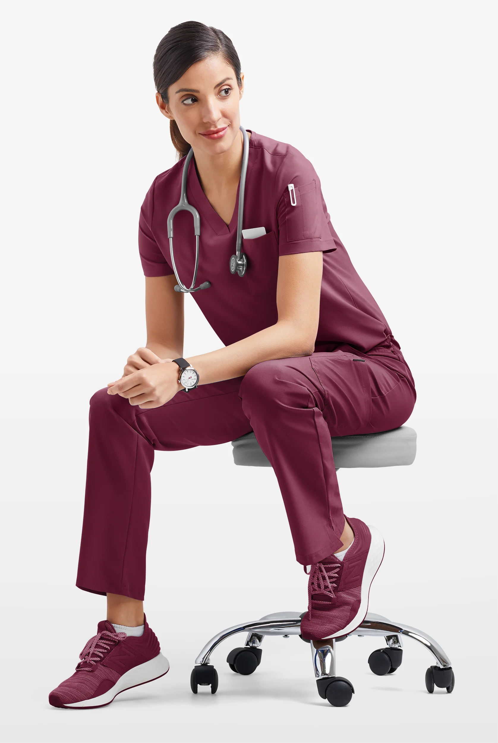 Tafford Active Stretch Women's 7-Pocket Scrub Set