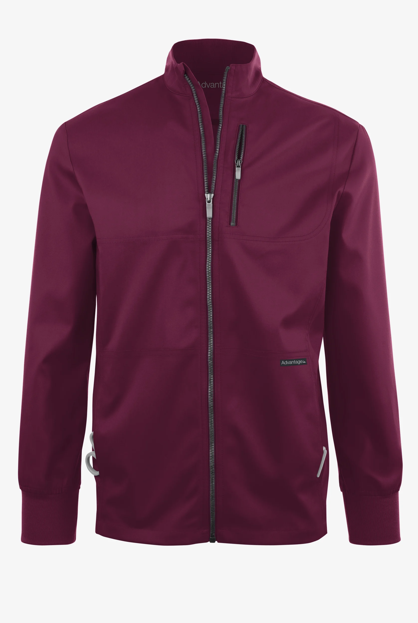 Advantage STRETCH Men's 4-Pocket Zip Front Warm-Up Scrub Jacket