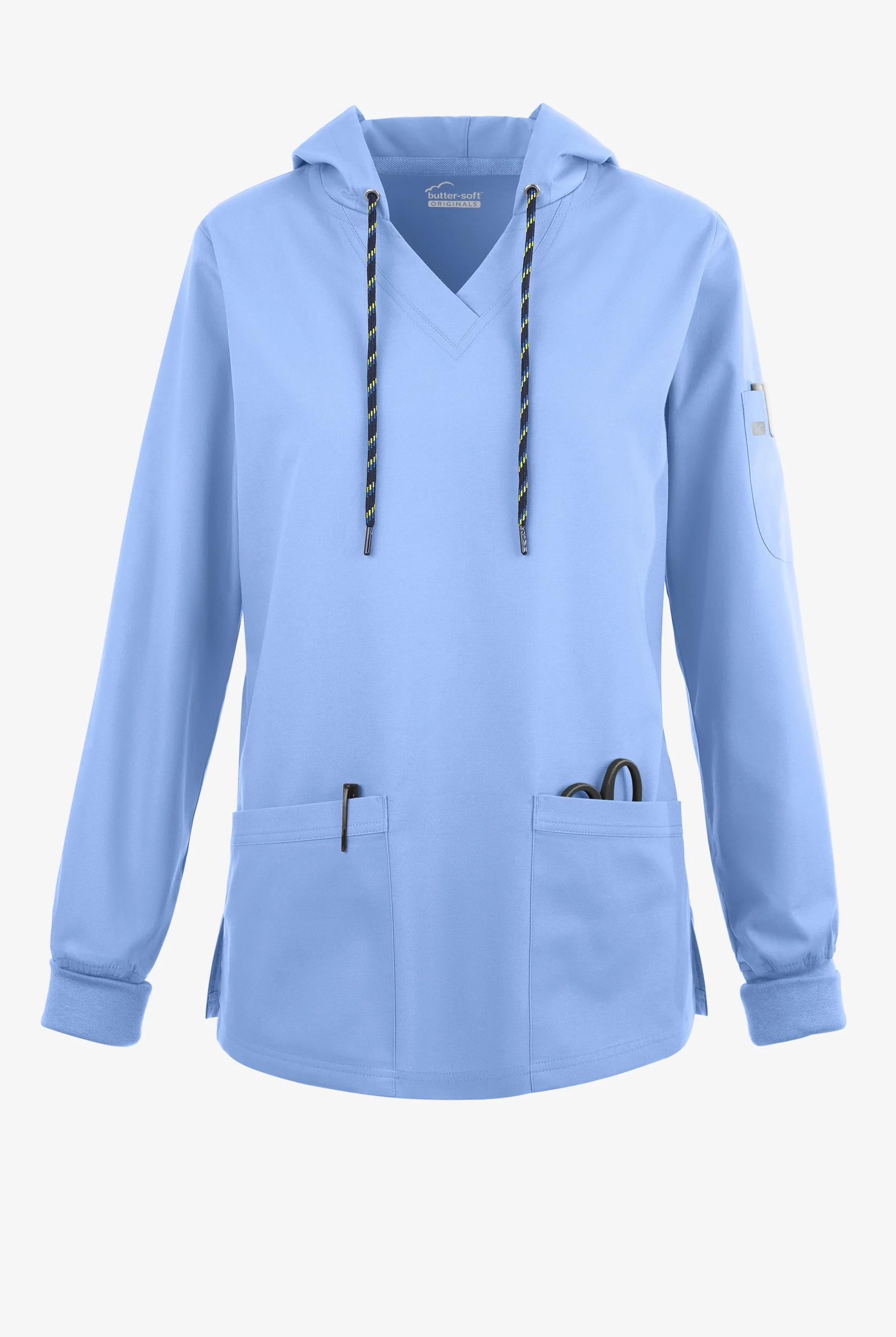 Strictly Scrubs Women's 5-Pocket Long Sleeve Pullover Hoodie