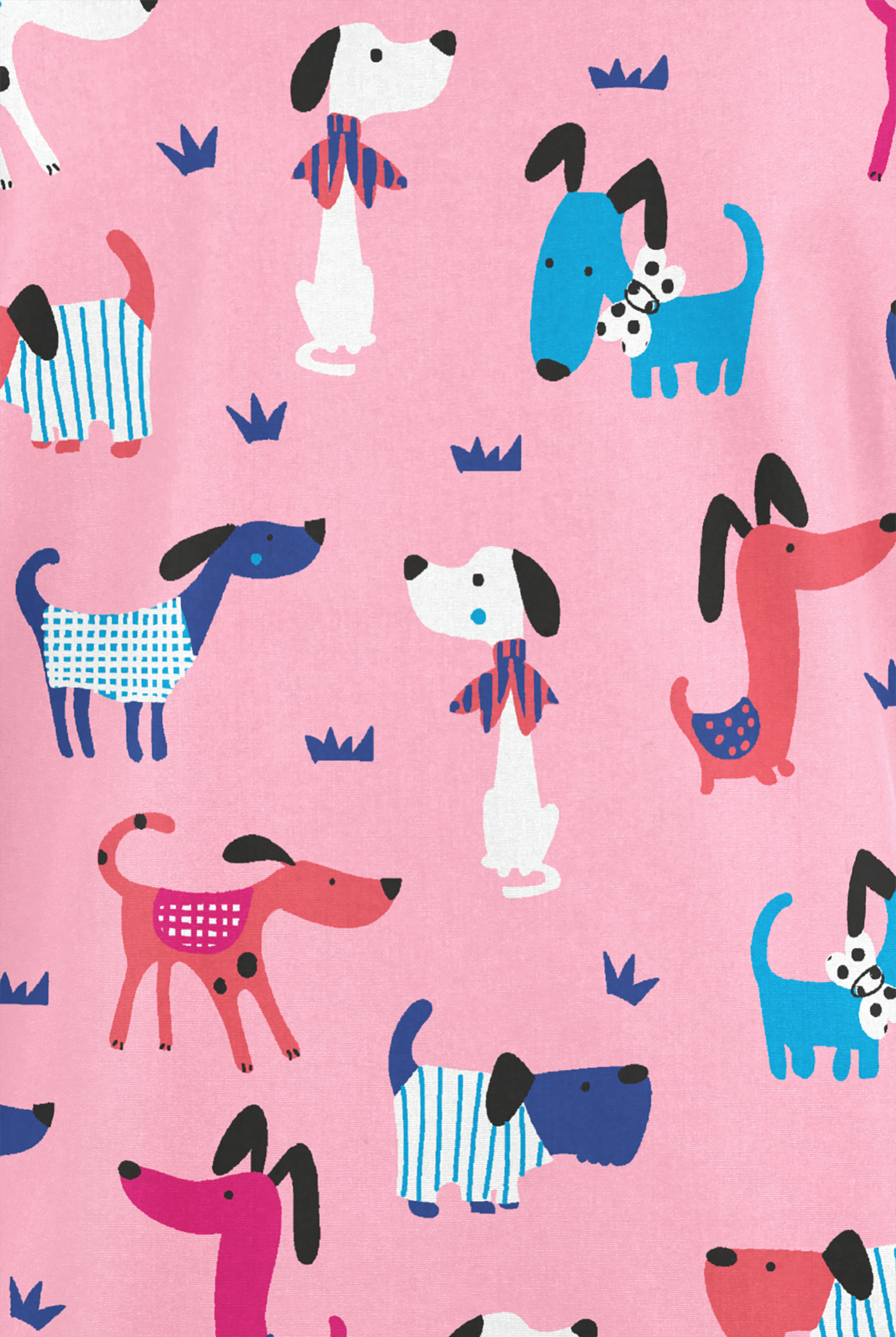 Butter-Soft Originals Day At The Park Blush Women's 2-Pocket V-Neck Print Scrub Top