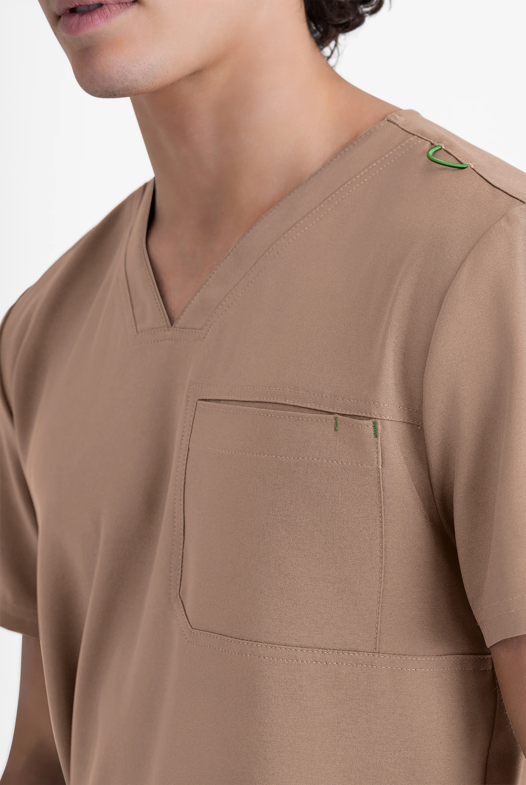 Grey's Anatomy by Barco Evolve STRETCH Journey Men's 1-Pocket Tuck In V-Neck Scrub Top