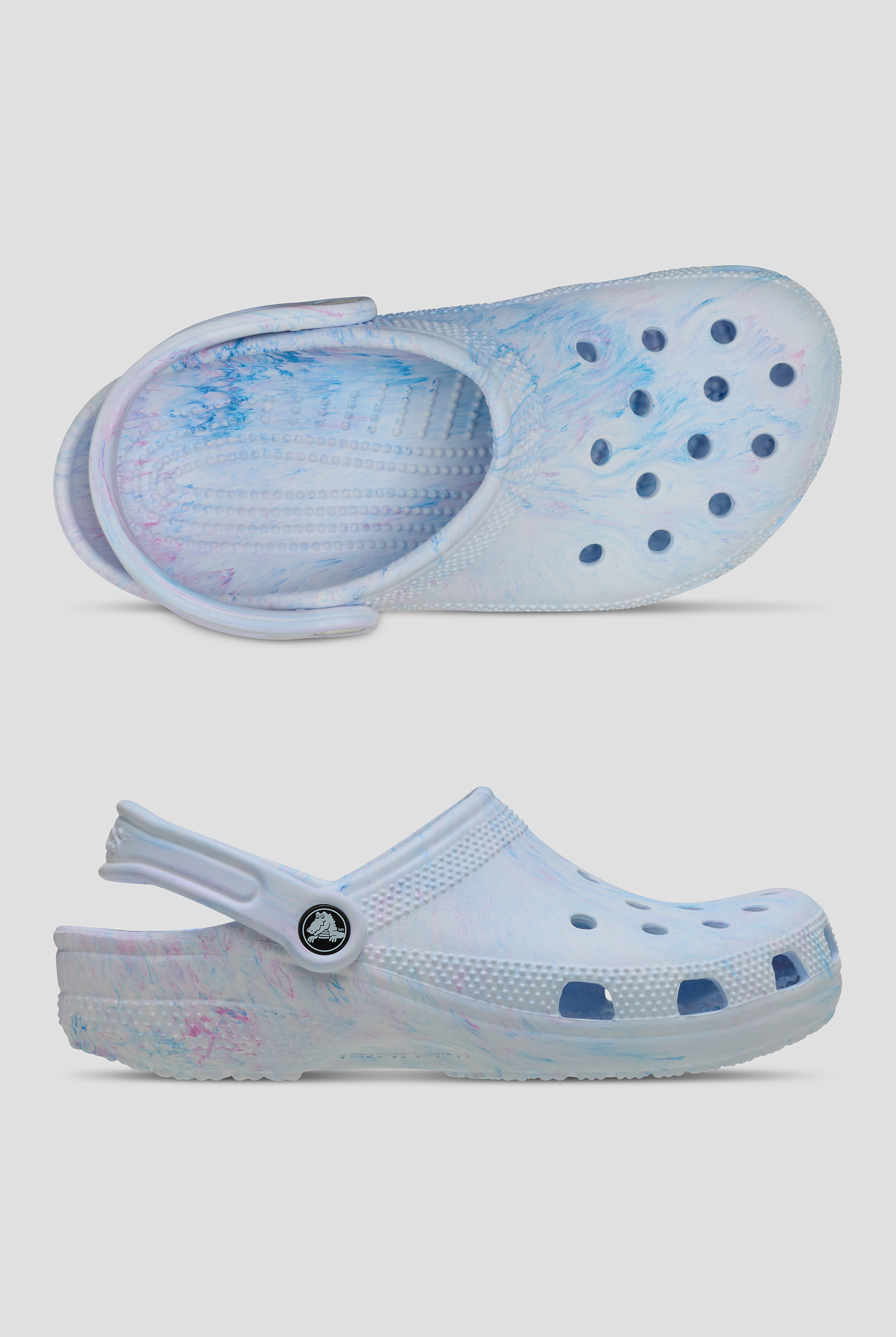 Crocs™ Womens Classic Oxygen Watercolor Marbled Clog