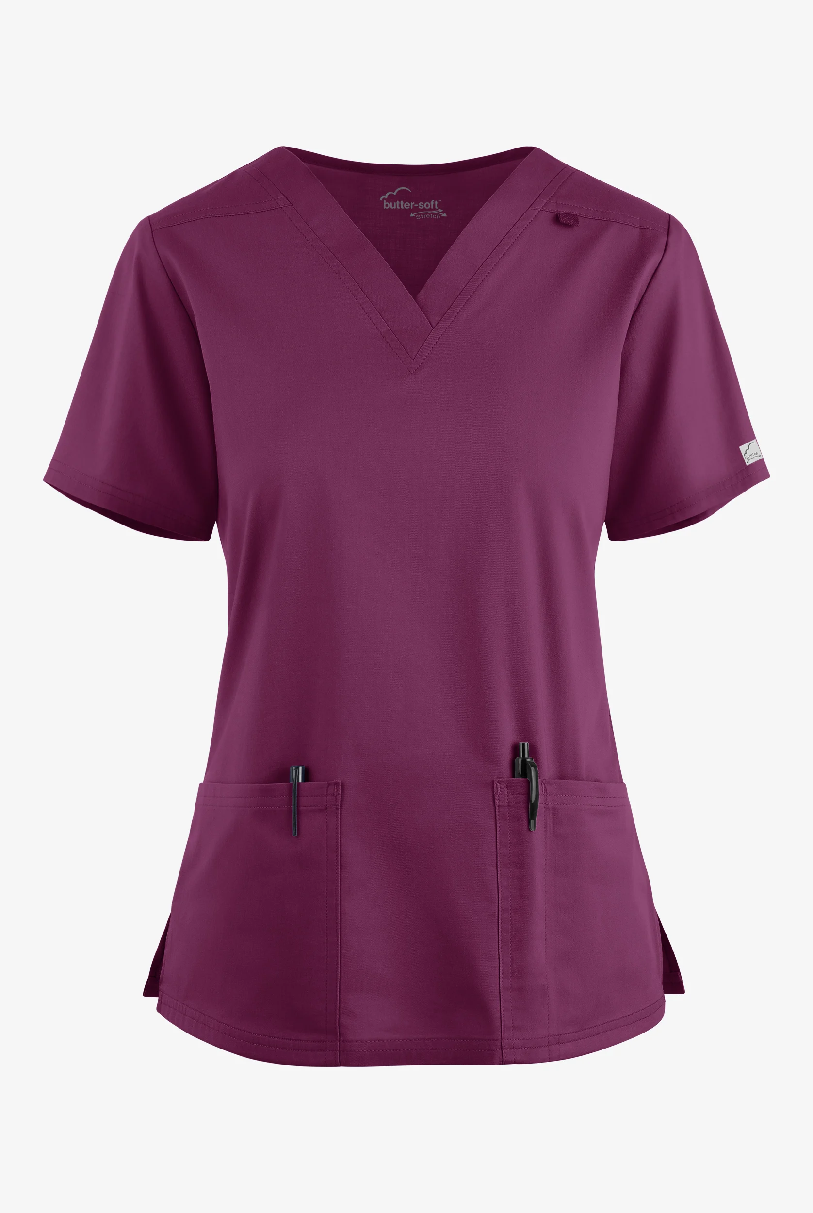 Butter-Soft STRETCH Women's 4-Pocket V-Neck Scrub Top