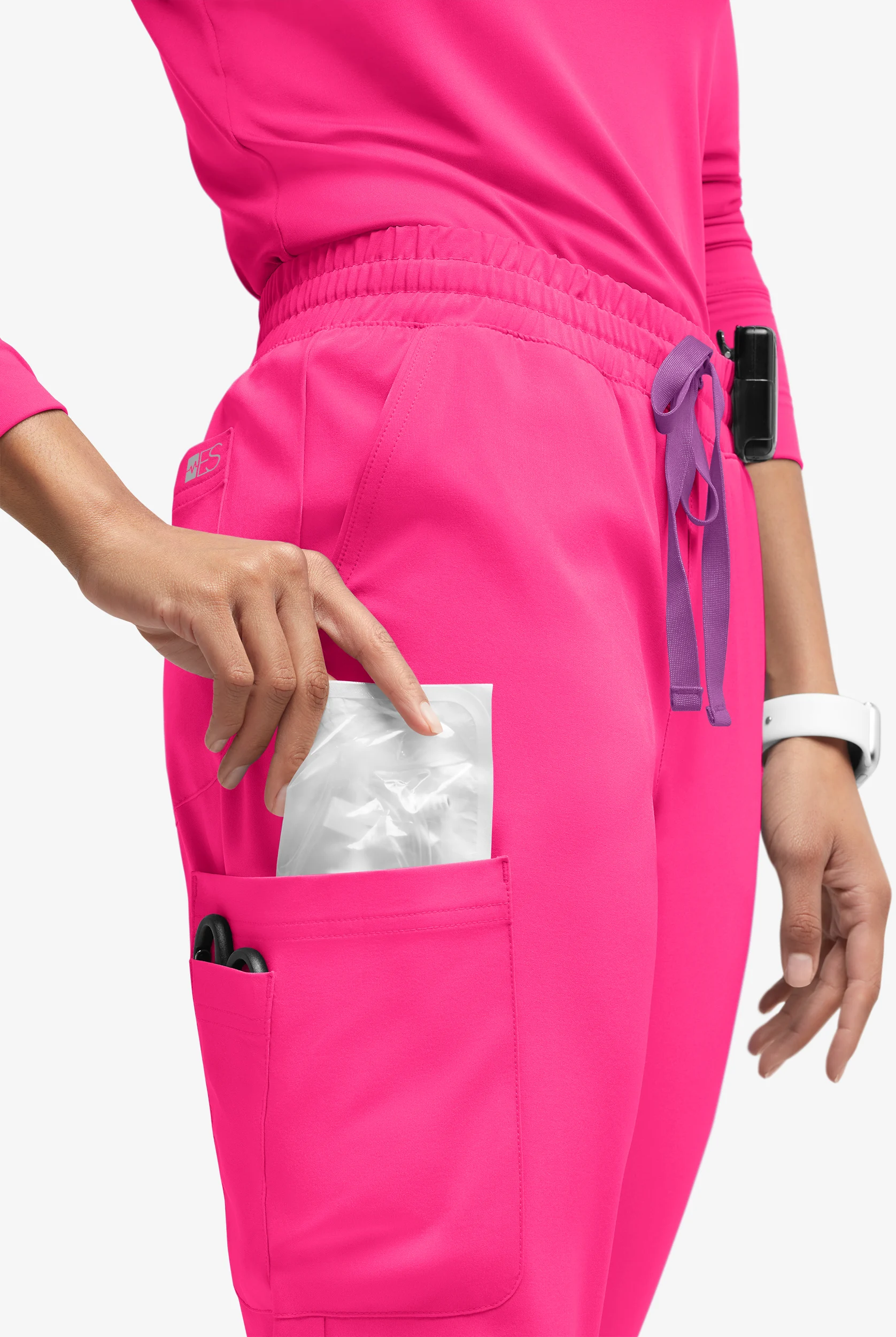 Easy STRETCH Naya Women’s Natural Waist 6-Pocket Straight Leg Scrub Pants